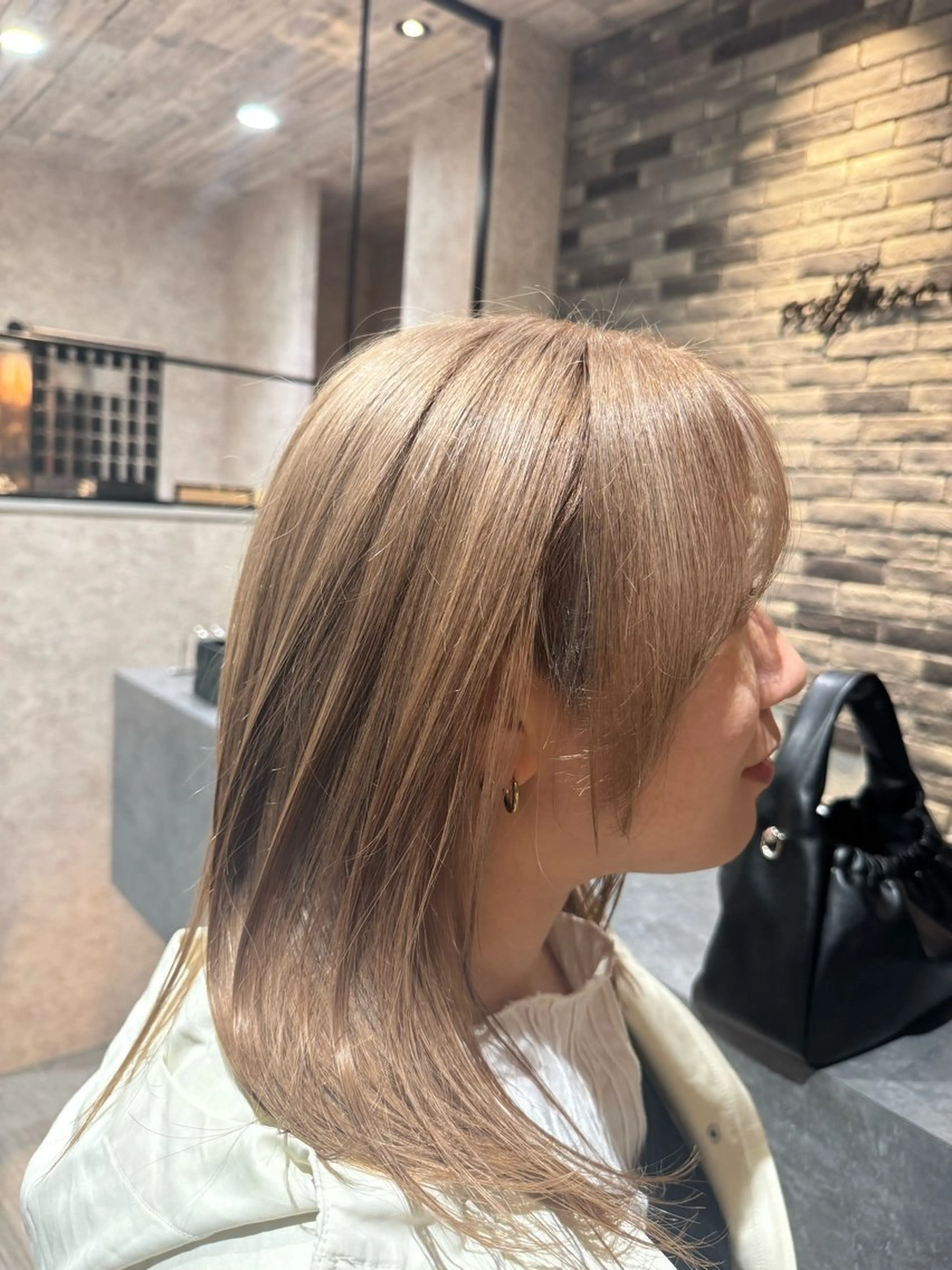 ミディアム ヘアカラー earth中野山 村松　和磨のヘアスタイル
