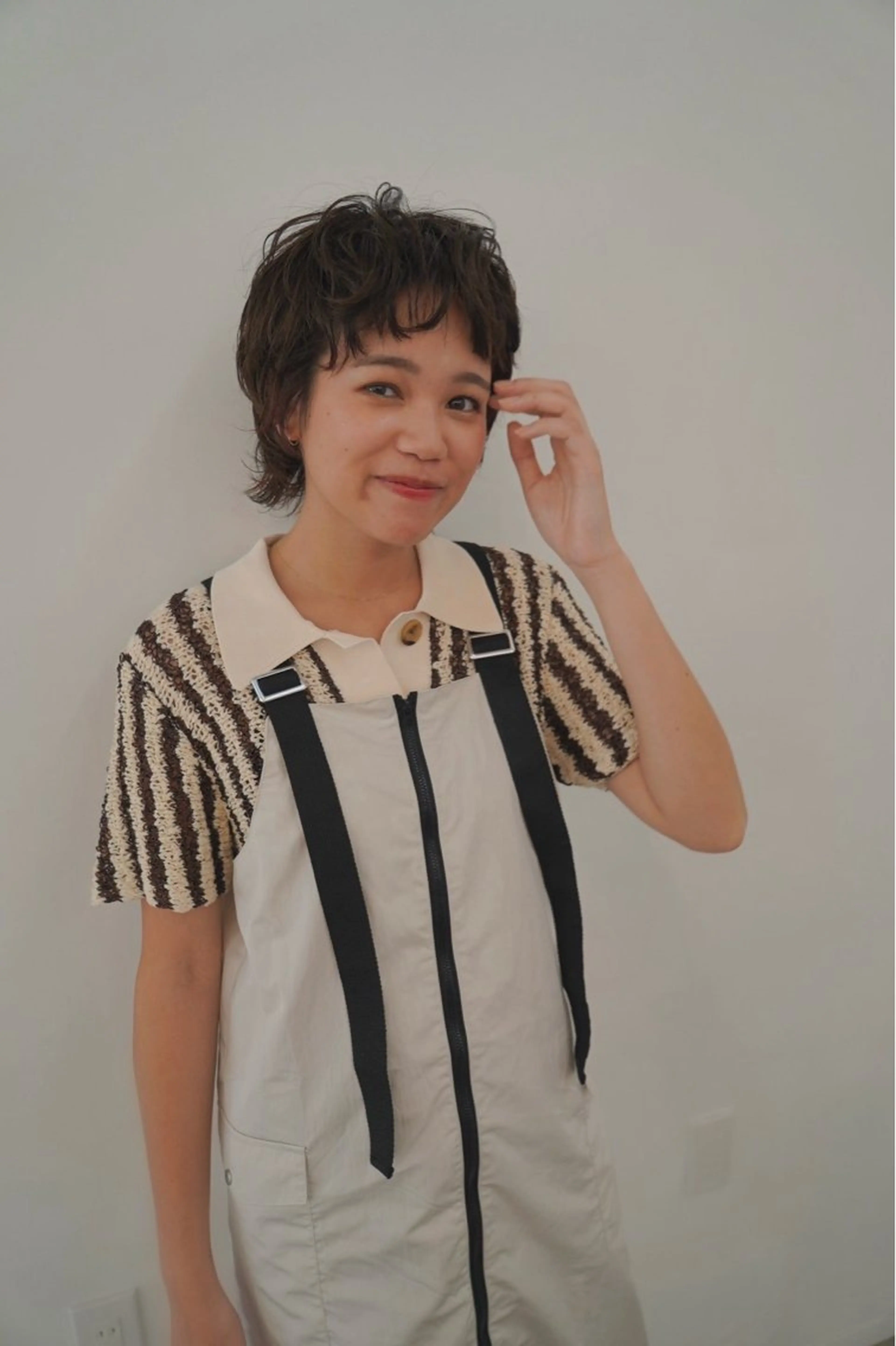 ショート パーマ カット パーマ さとう あやかのヘアスタイル