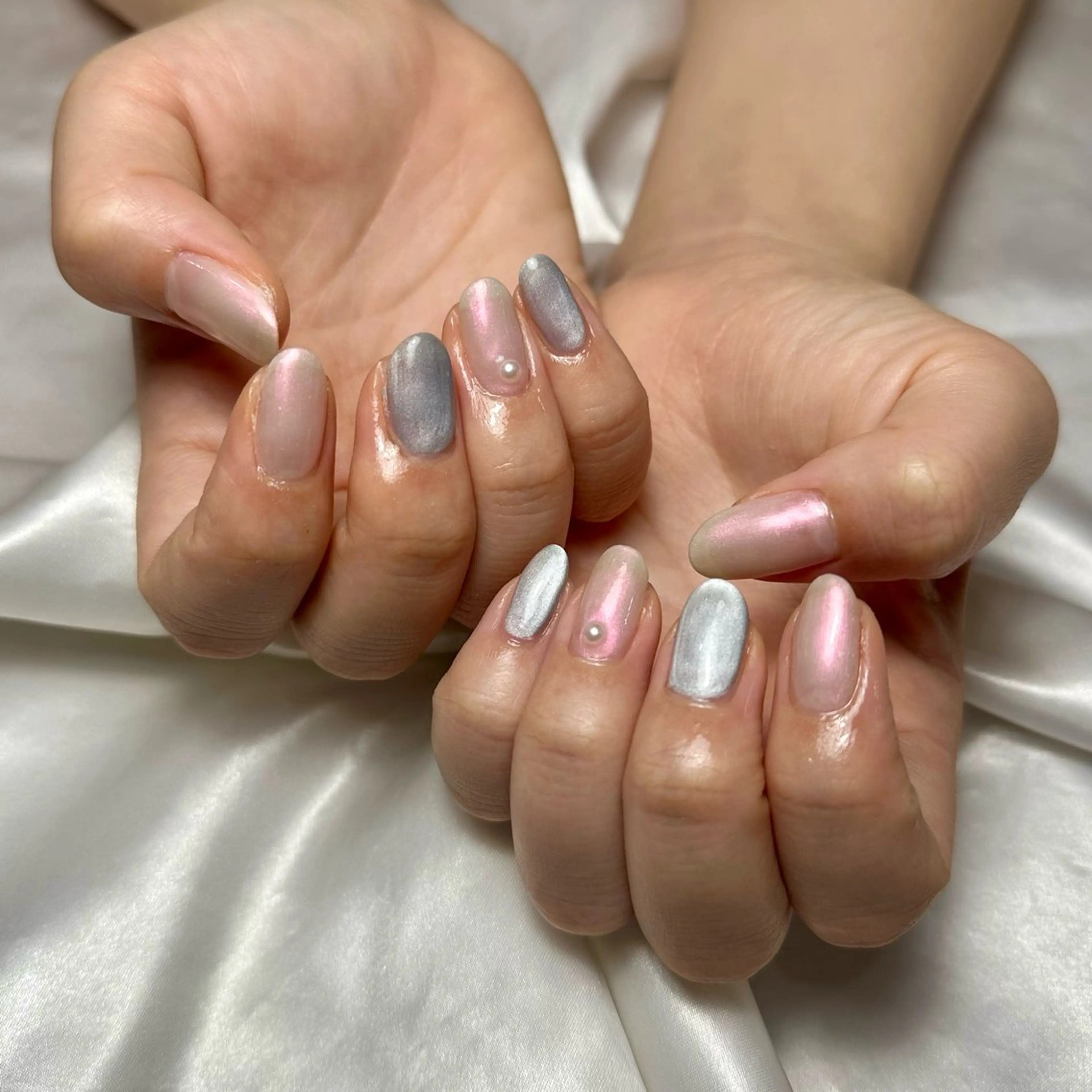 ネイル マグネットネイル Ray nail natsu🎀のネイルデザイン