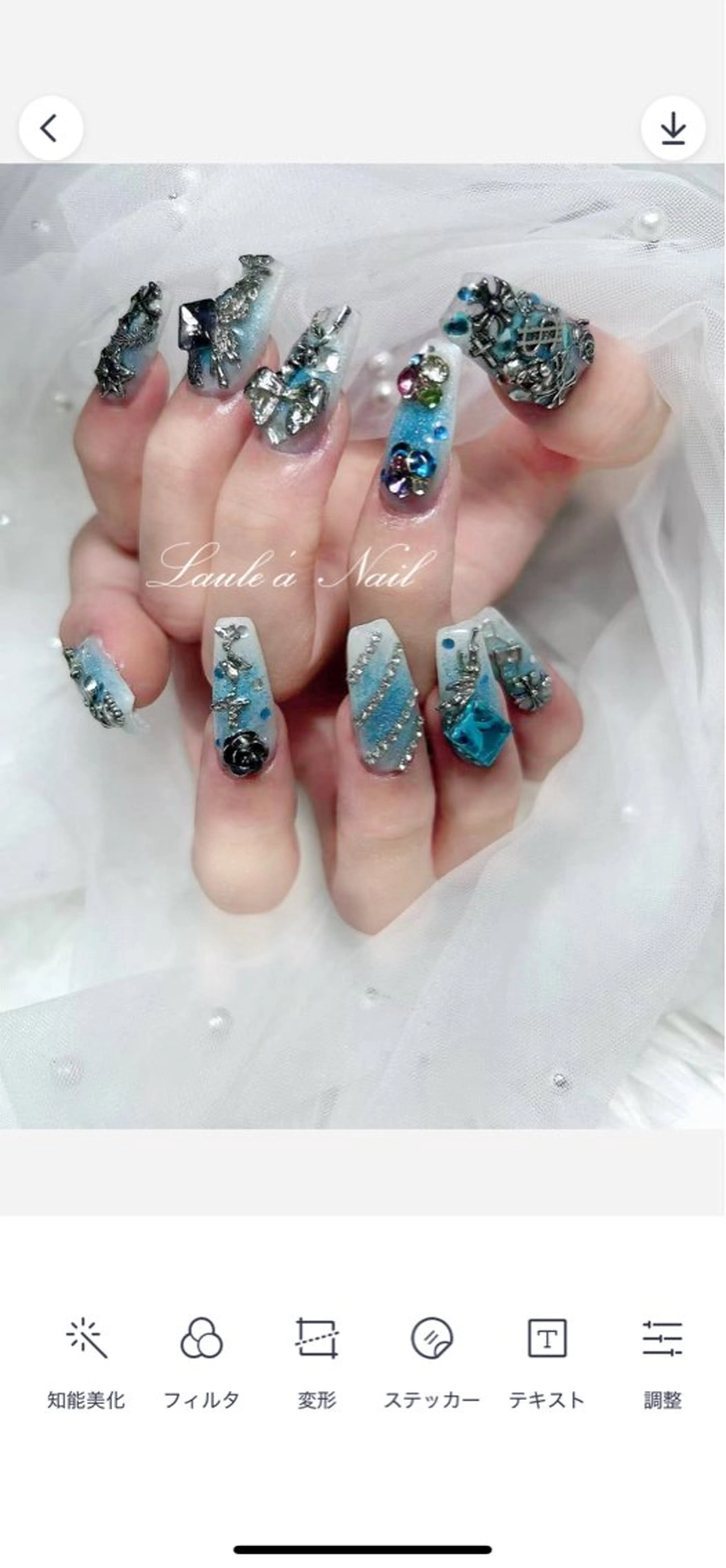 ネイル ハンドネイル ミナ🌈 Laule'aのネイルデザイン