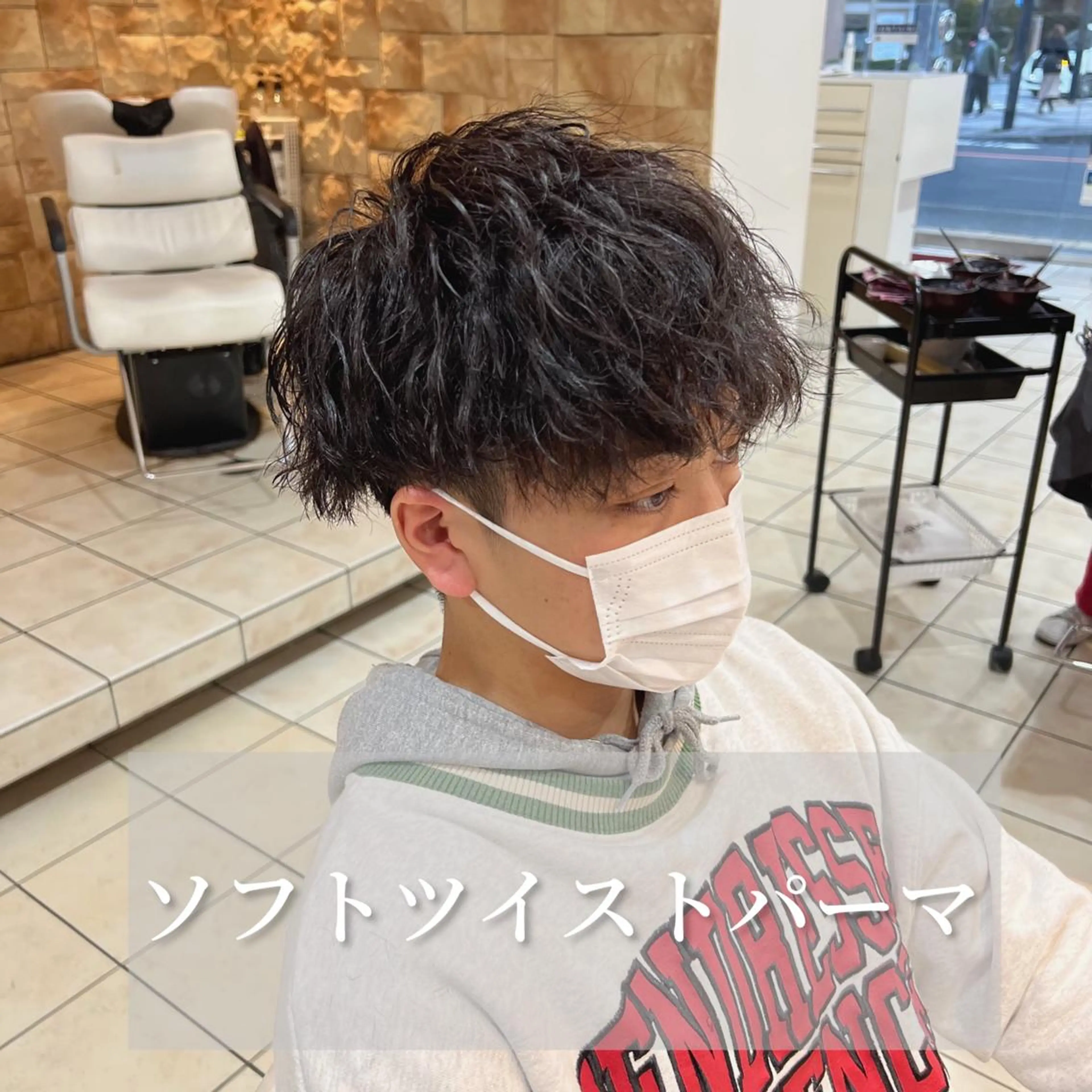 ショート パーマ メンズ 店長 /カラー職人 /TSUBASAのヘアスタイル