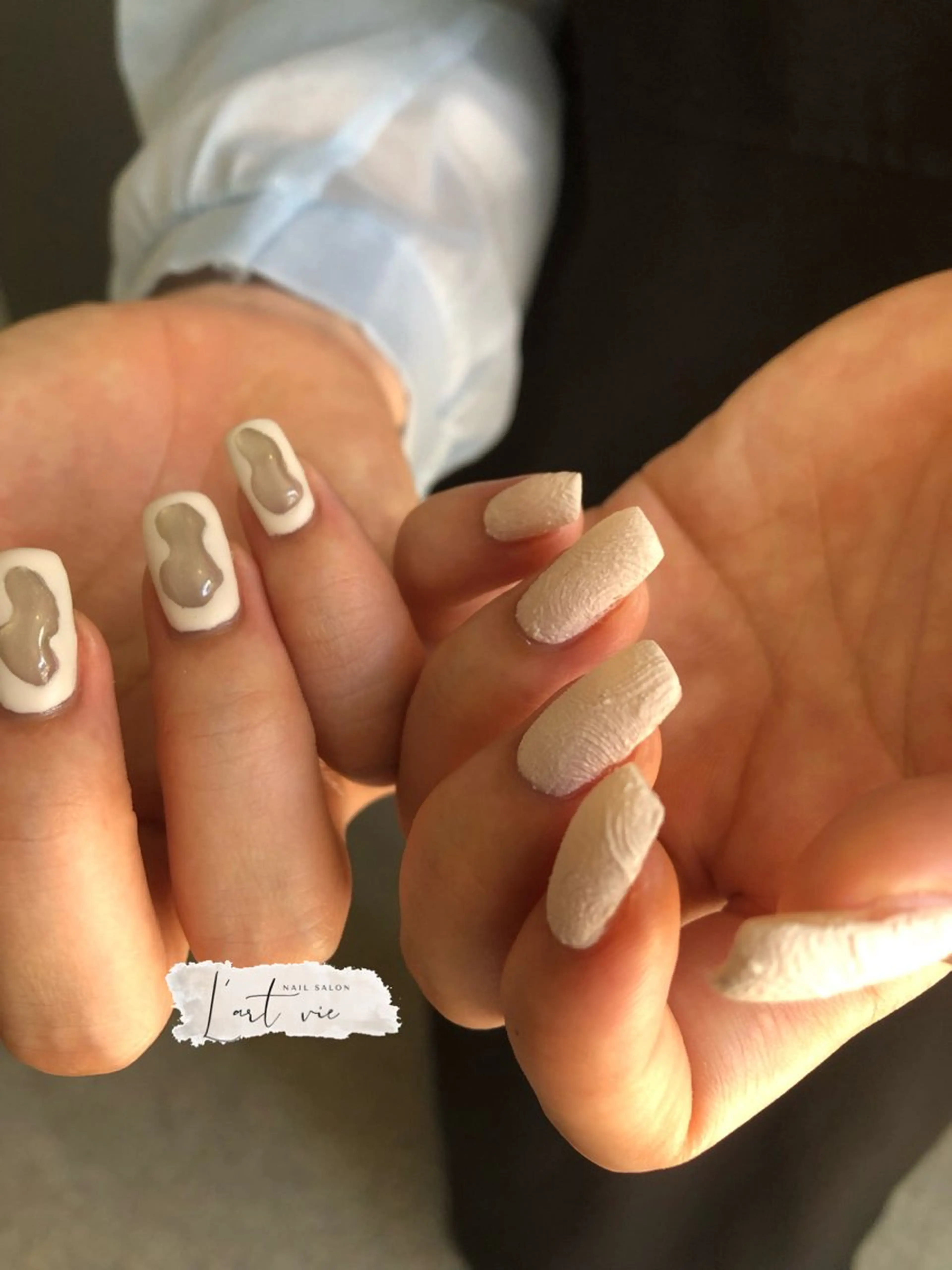 ネイル 氷ネイル・うるうるネイル マグネットネイル ニュアンスネイル ハンドネイル NailSalon L’artVieのネイルデザイン