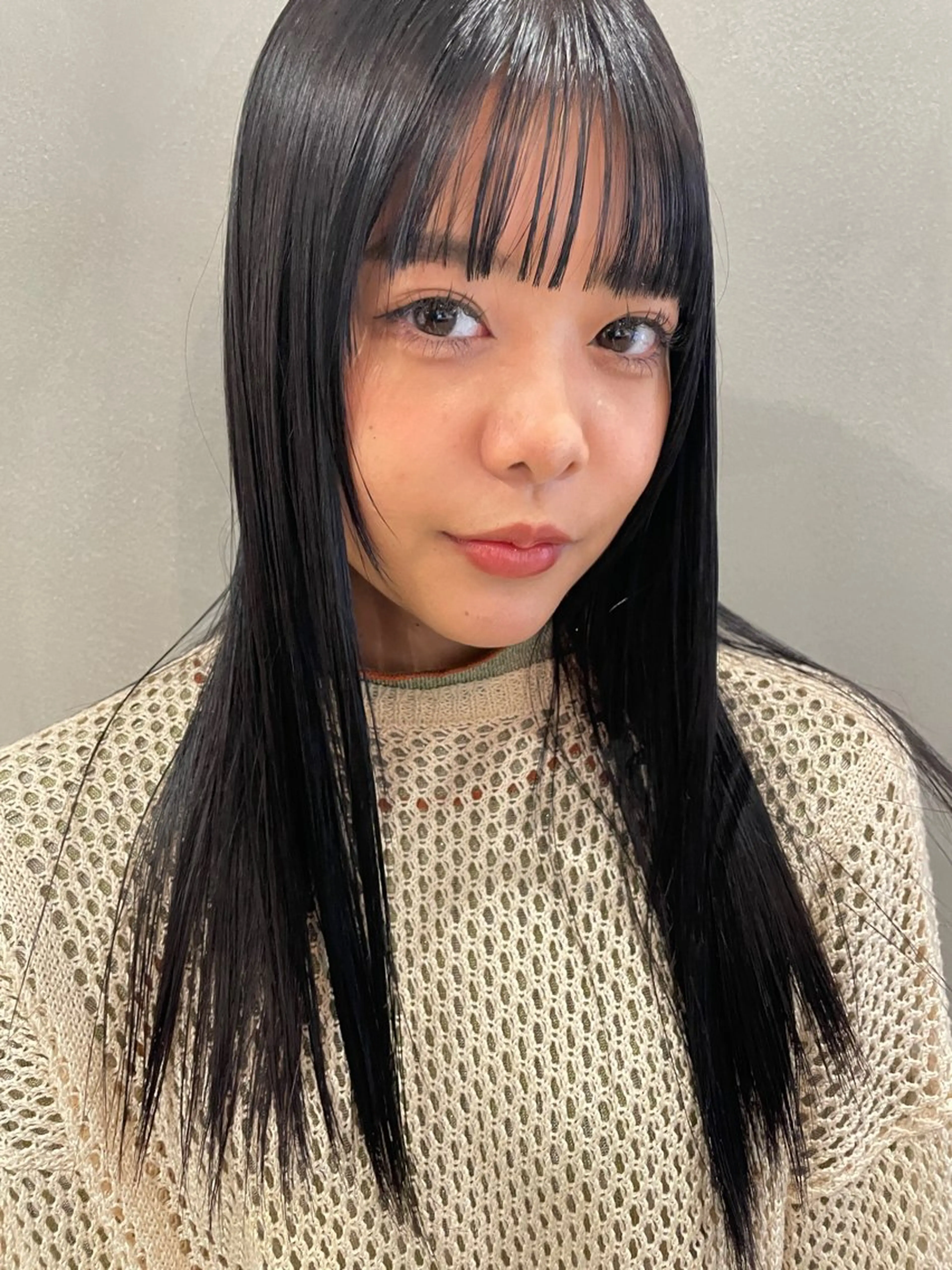 セミロング カラー AMRITA三鷹所属・都築 菜美のヘアスタイル