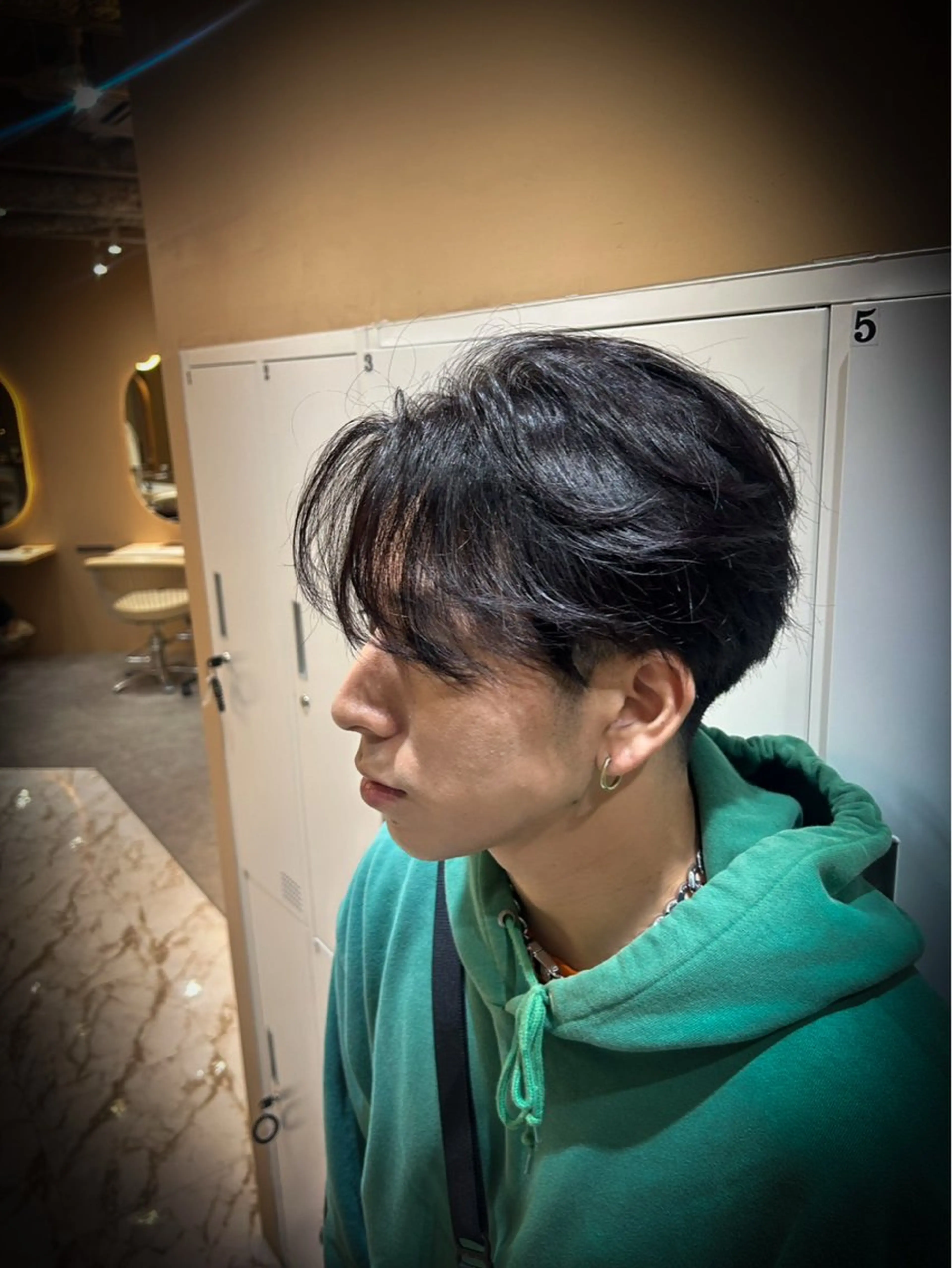 ショート カラー パーマ ヘアアレンジ メンズ カット ヘッドスパ 🏆ハッシュカット× 髪質改善🏆カイトのヘアスタイル