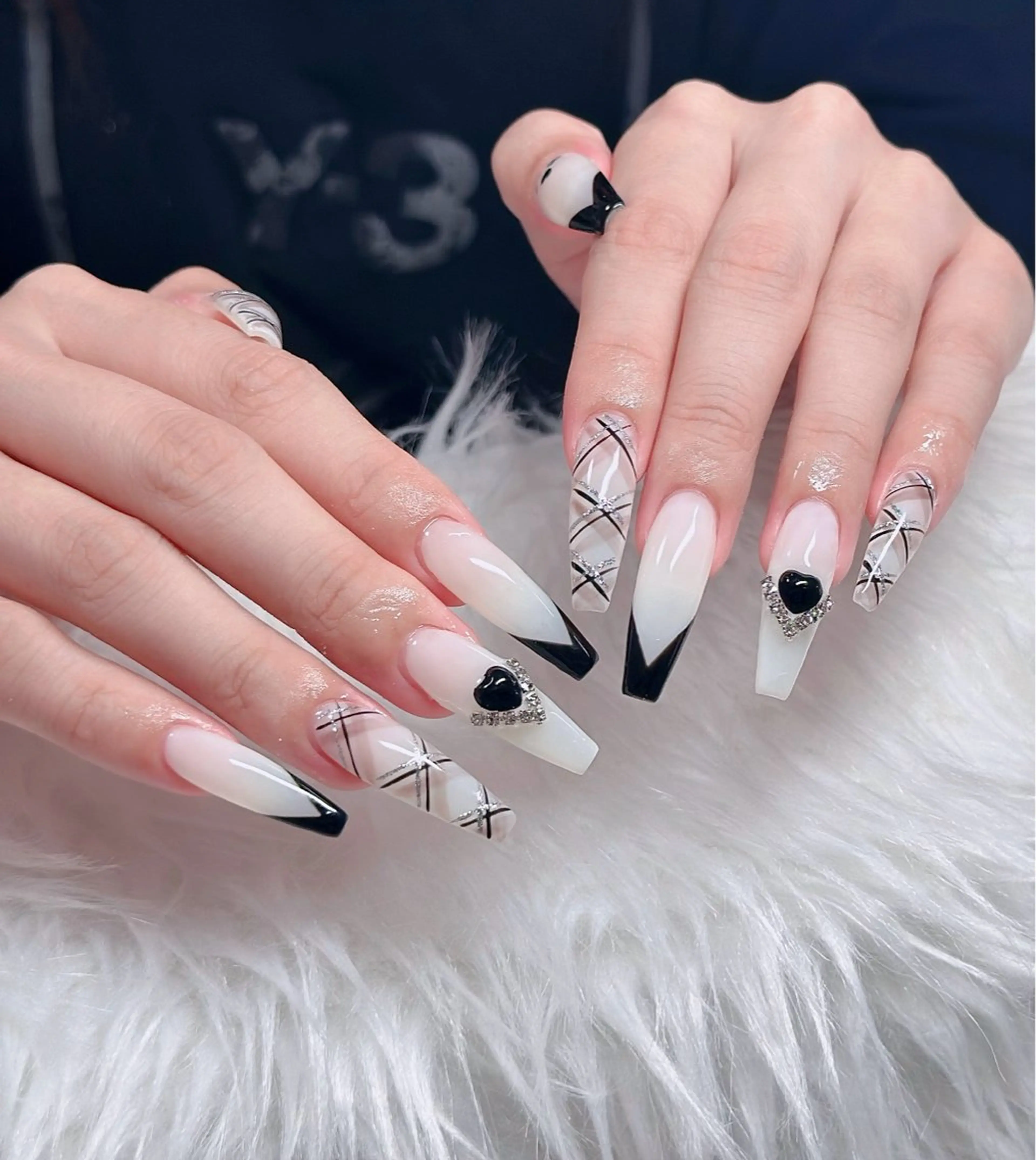 ネイル ハート キラキラネイル リボン ハンドネイル キノコ H.babynailのネイルデザイン