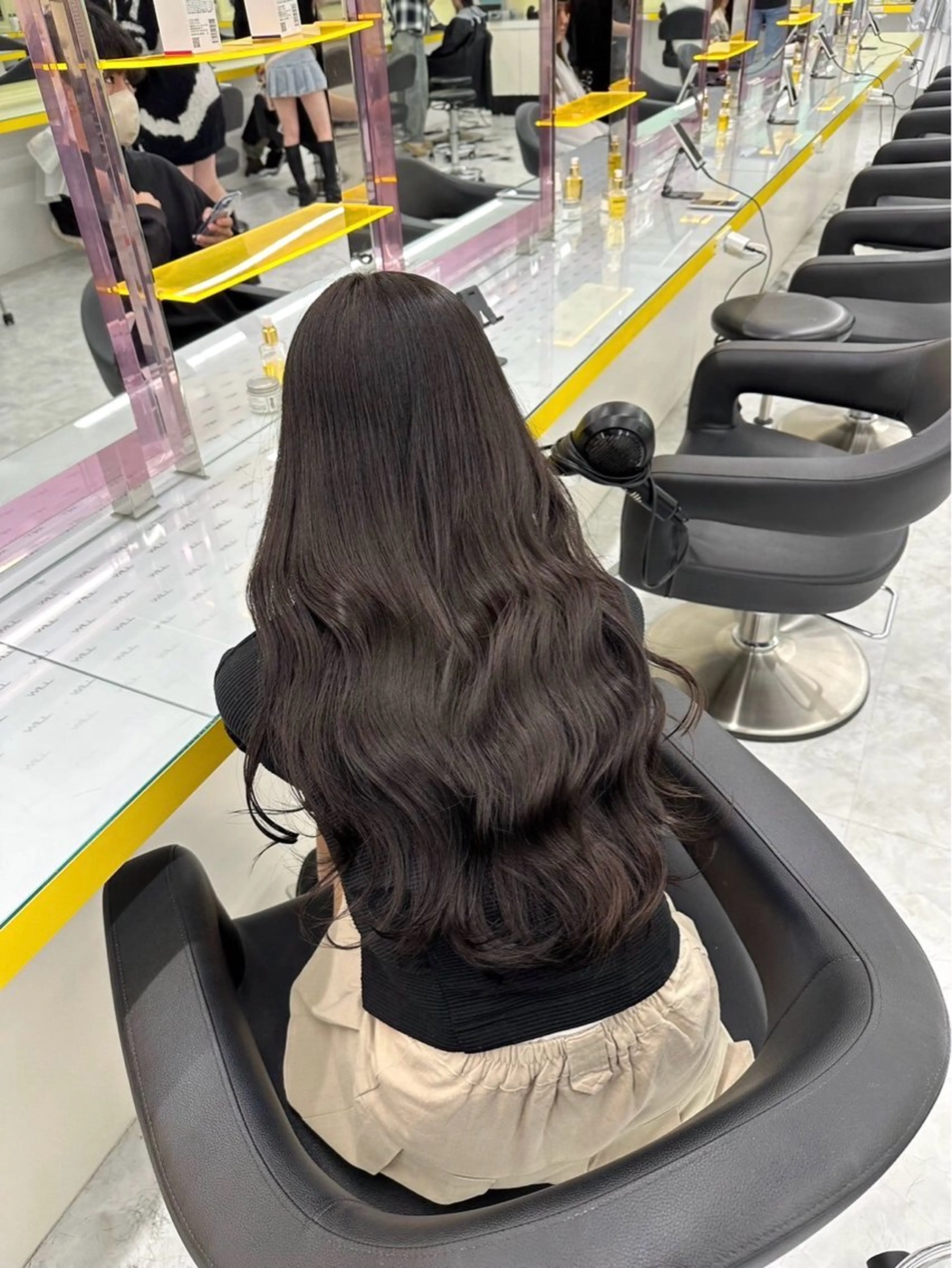 ロング カラー パーマ ヘアアレンジ メンズ キッズ メンズ韓国風 透明感カラー 髪質改善 韓国風ヘア レイヤーカット ヘアカラー トリートメント 🩶盛れ✖️韓国ヘア 🩶Himari🎀のヘアスタイル