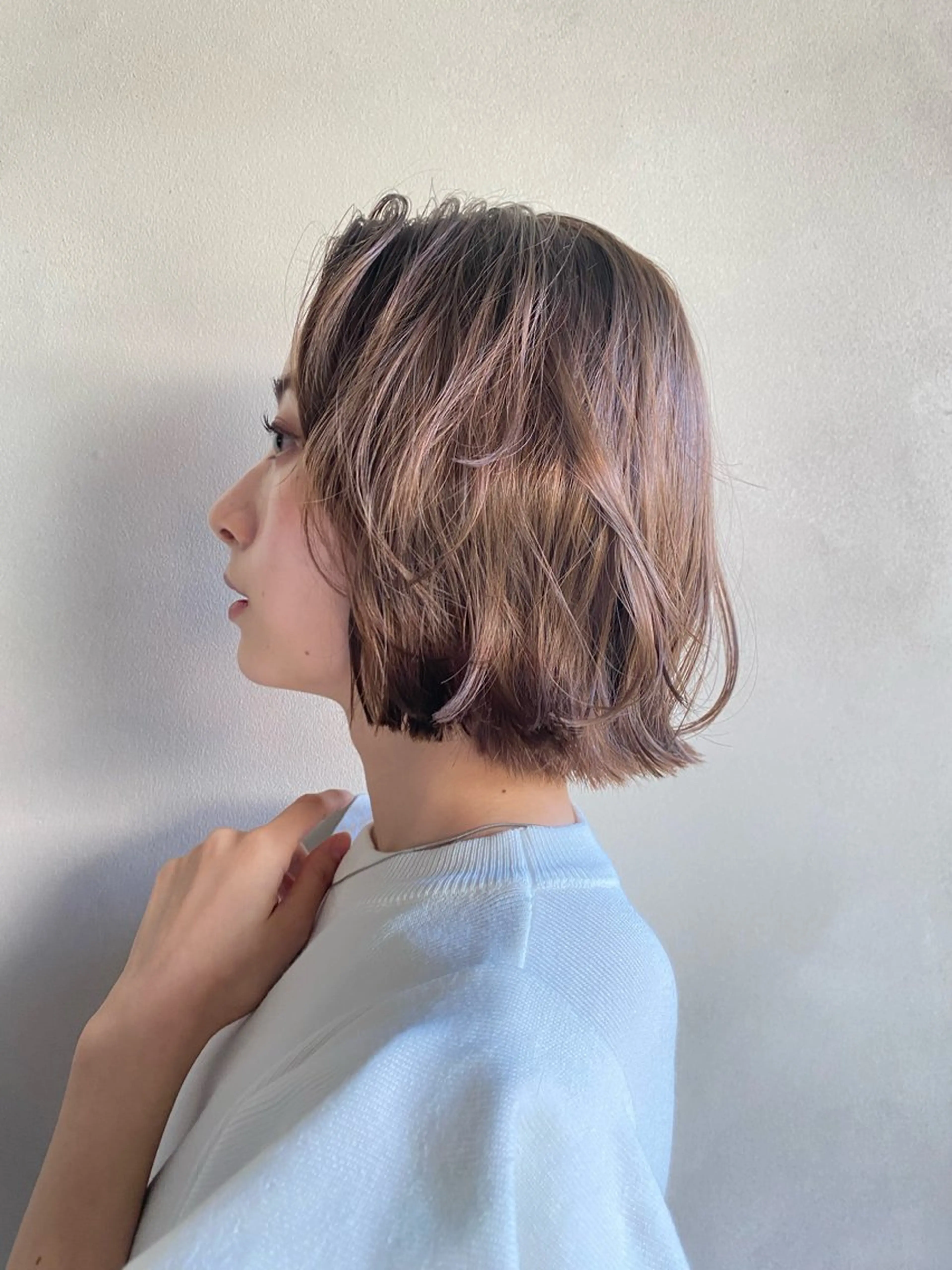 ショート カラー ヘアアレンジ ブラウンカラー 🤍似合わせカット/ 艶カラー/表参道🫧のヘアスタイル