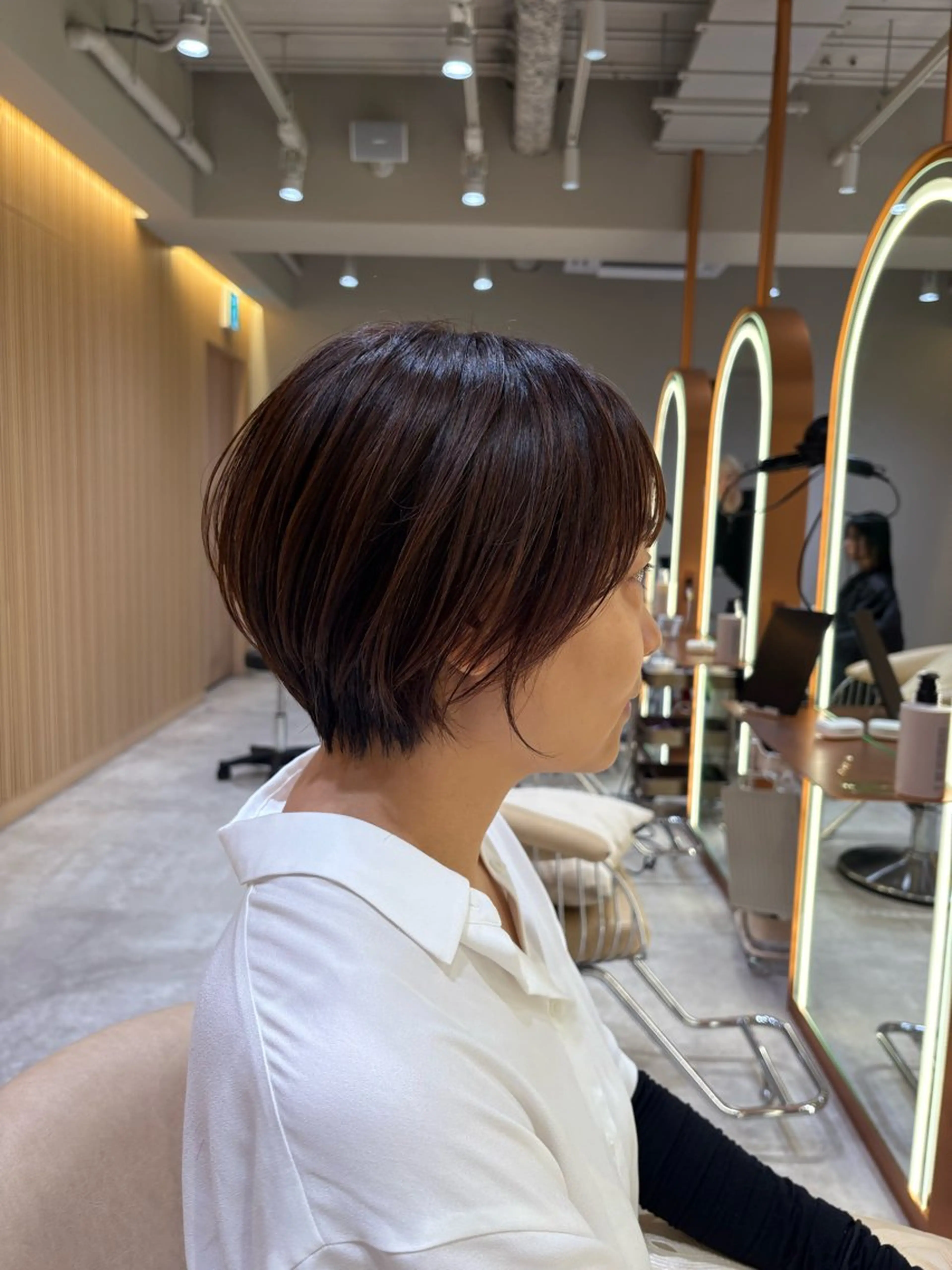 ショート カット トリートメント 井上 一青のヘアスタイル