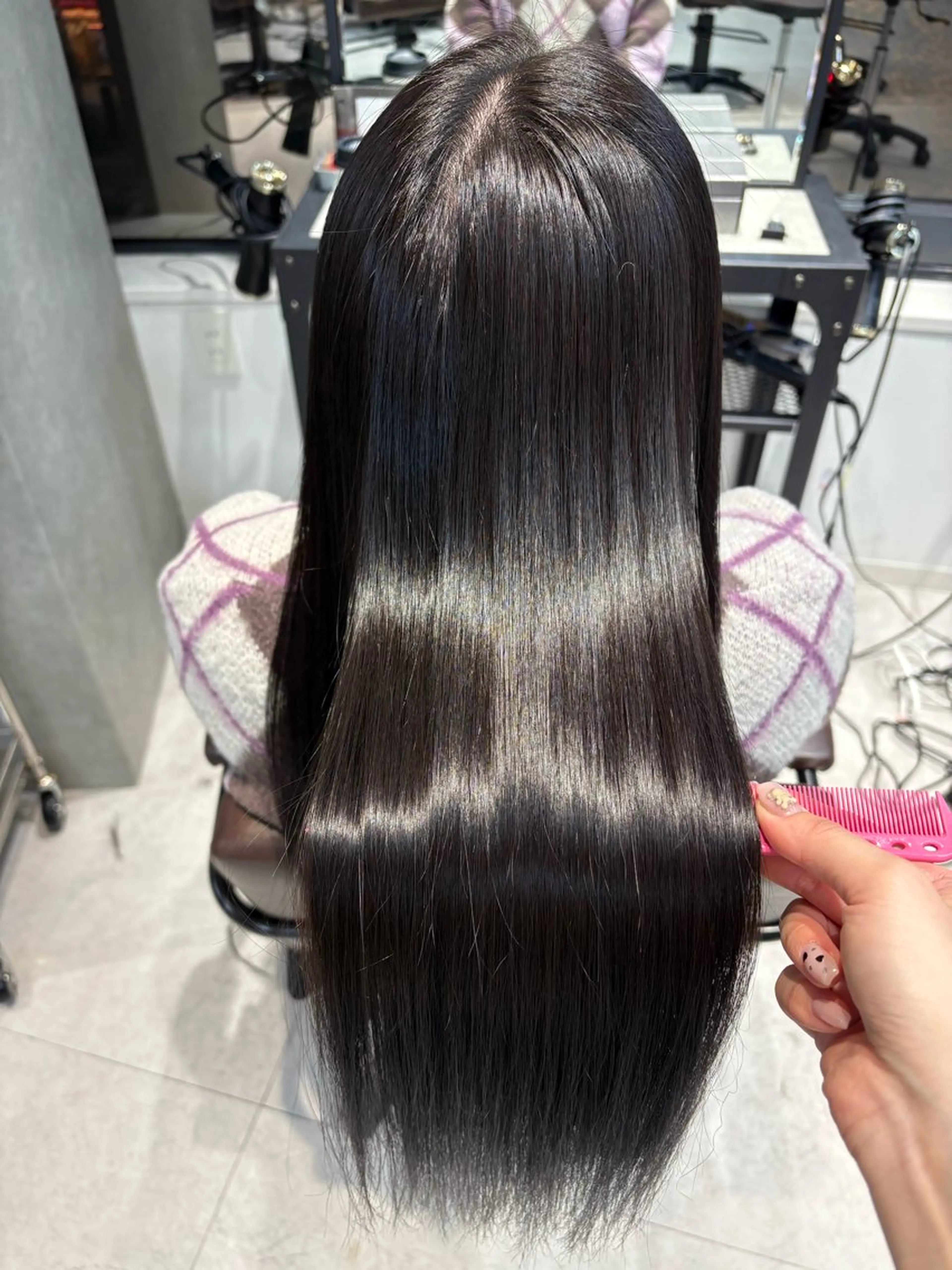 ロング カラー ヘアカラー 縮毛矯正 nina/髪質改善 /柔らかな艶髪🫧のヘアスタイル