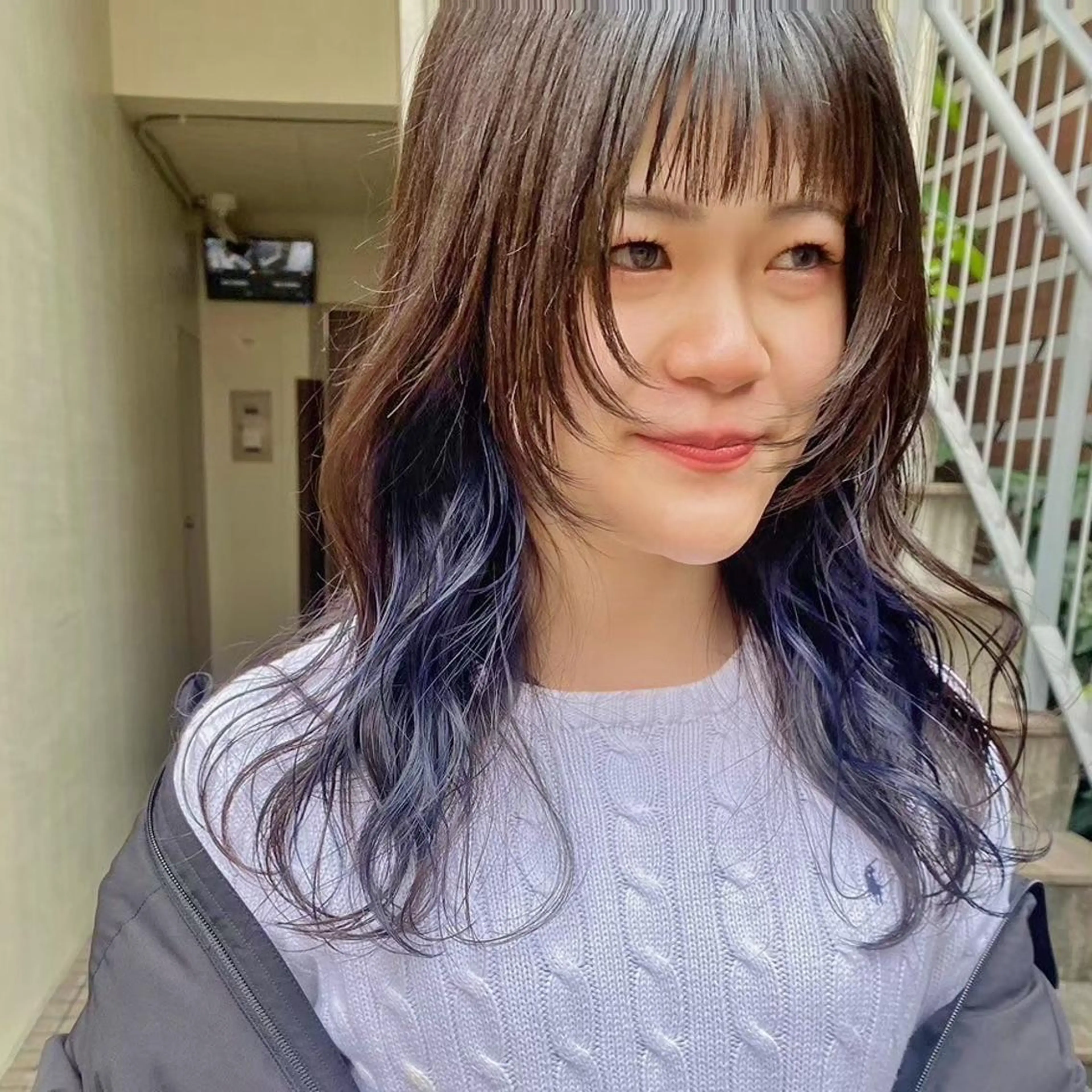 セミロング カラー 北島 遥香🫧インナ ー /ベージュカラーのヘアスタイル