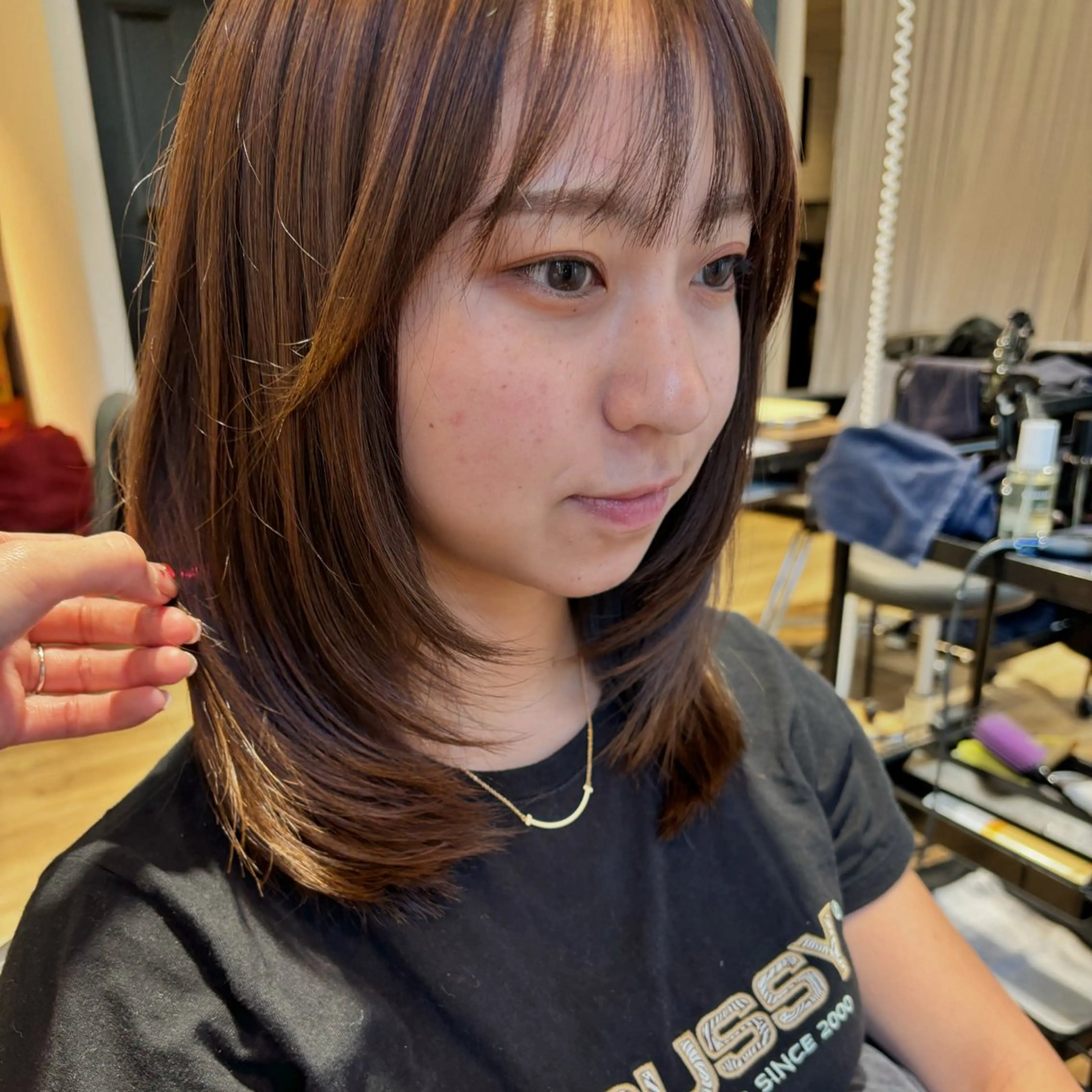 カラー カット ヘアカラー ヘッドスパ 🍒ばばみさき 🍒のヘアスタイル