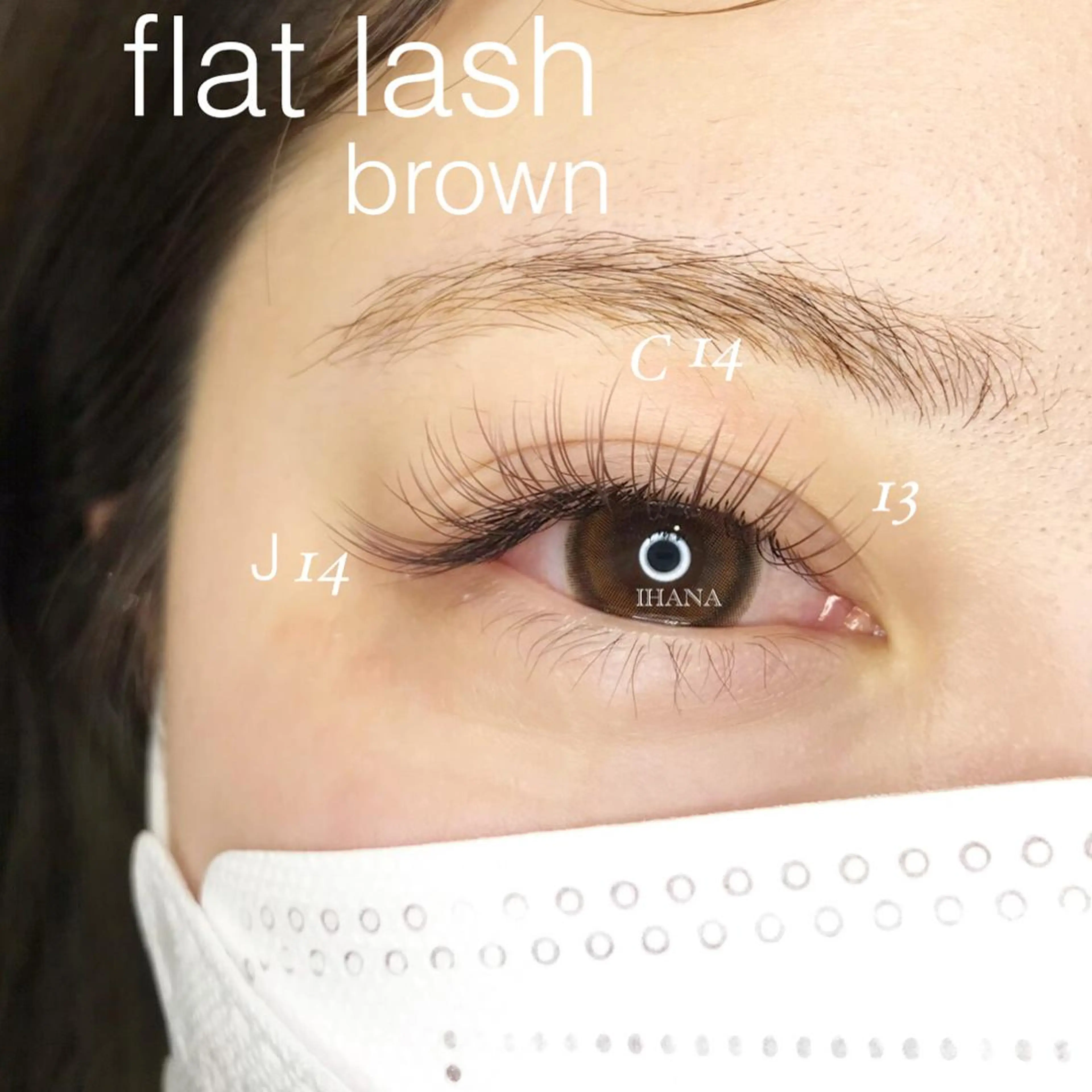 マツエク・マツパ Jカール マツエク IHANA ❁ イハナのマツエク・マツパデザイン