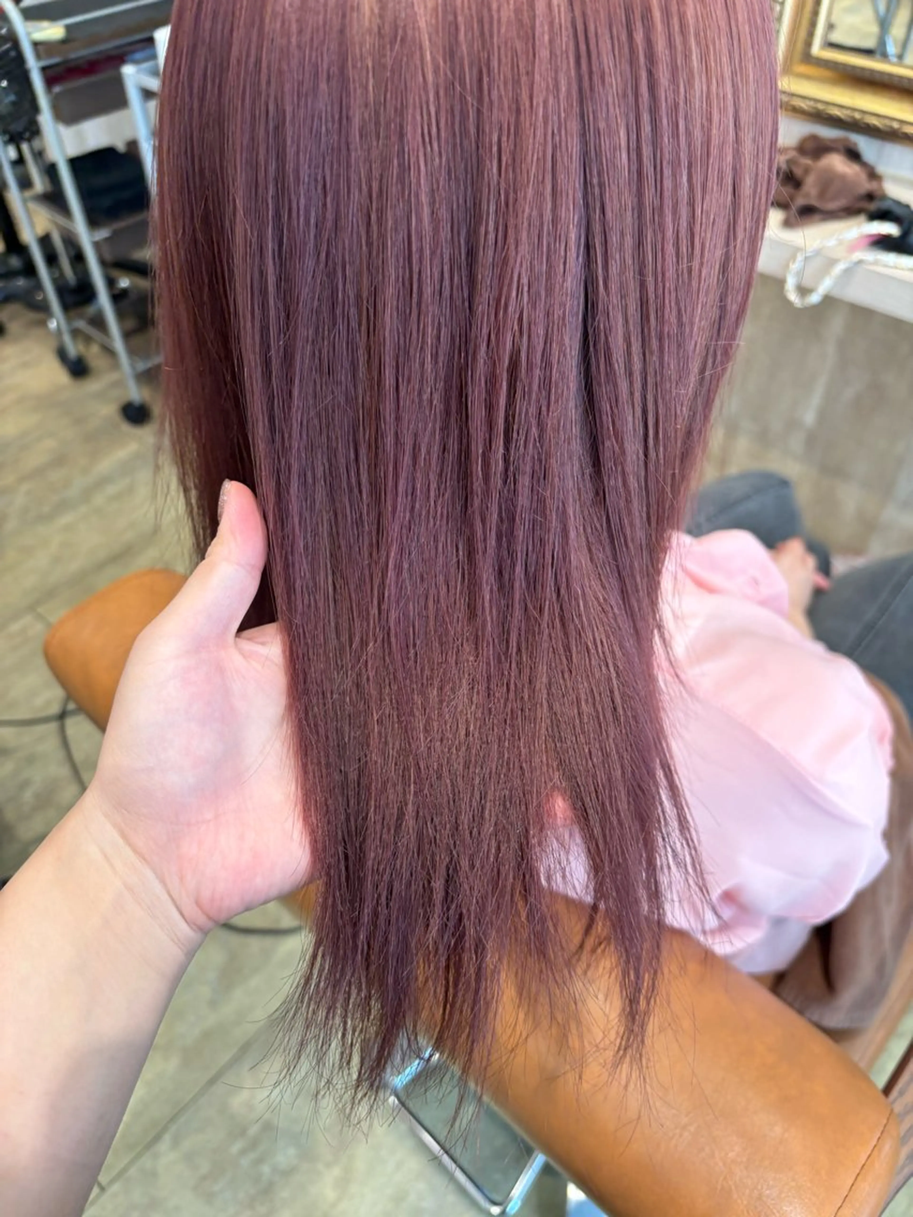 セミロング ヘアカラー トリートメント 長尾ゆりの/ボブ/ ベージュ/ハイトーンのヘアスタイル