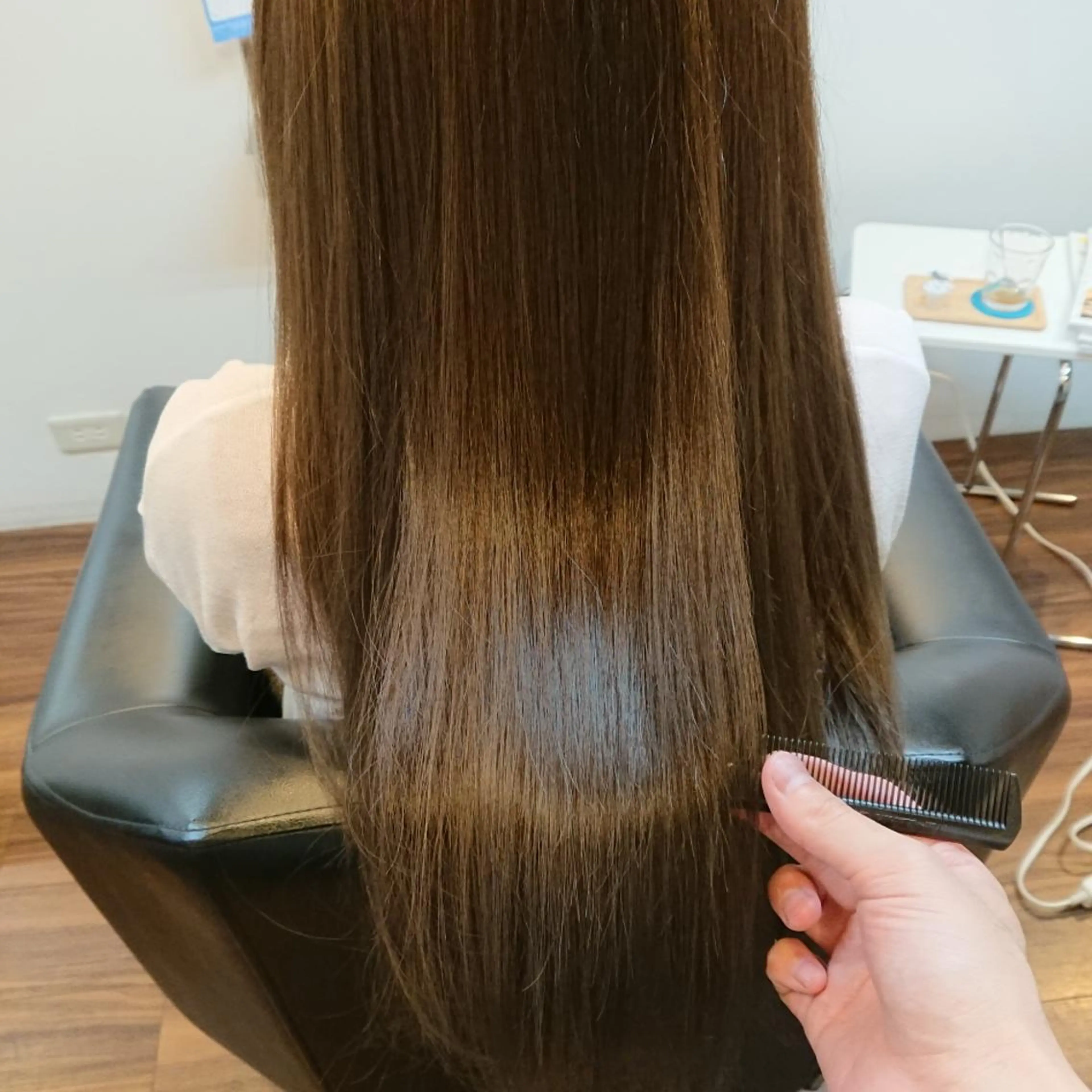 ロング カラー アクアカラー ブリーチ 髪質改善 ロング トリートメント カット ヘアカラー トリートメント 原田 祥彰のヘアスタイル