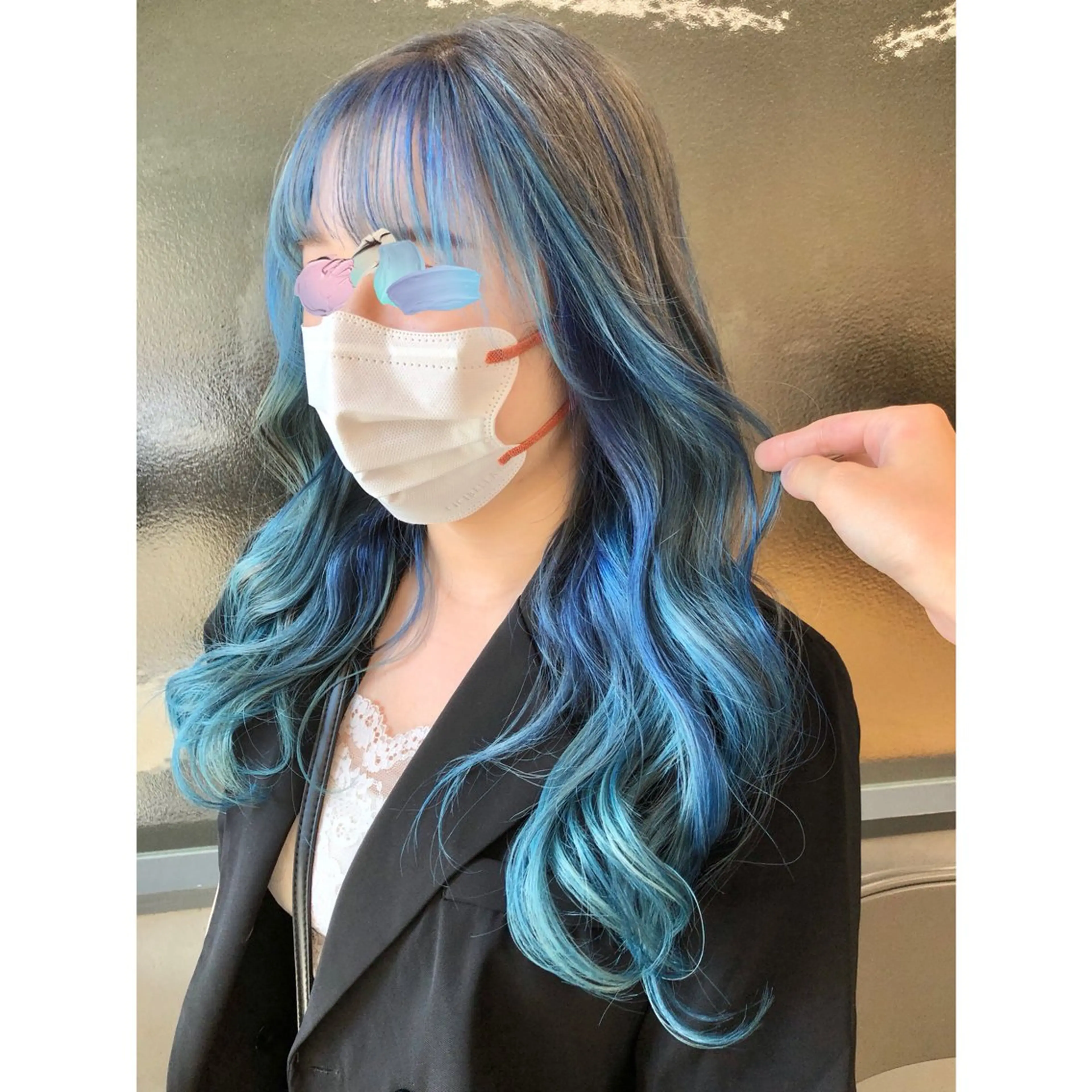 ロング カラー ブリーチ デザインカラー インナーカラー 推しカラー✨ オタク美容師ユウカのヘアスタイル