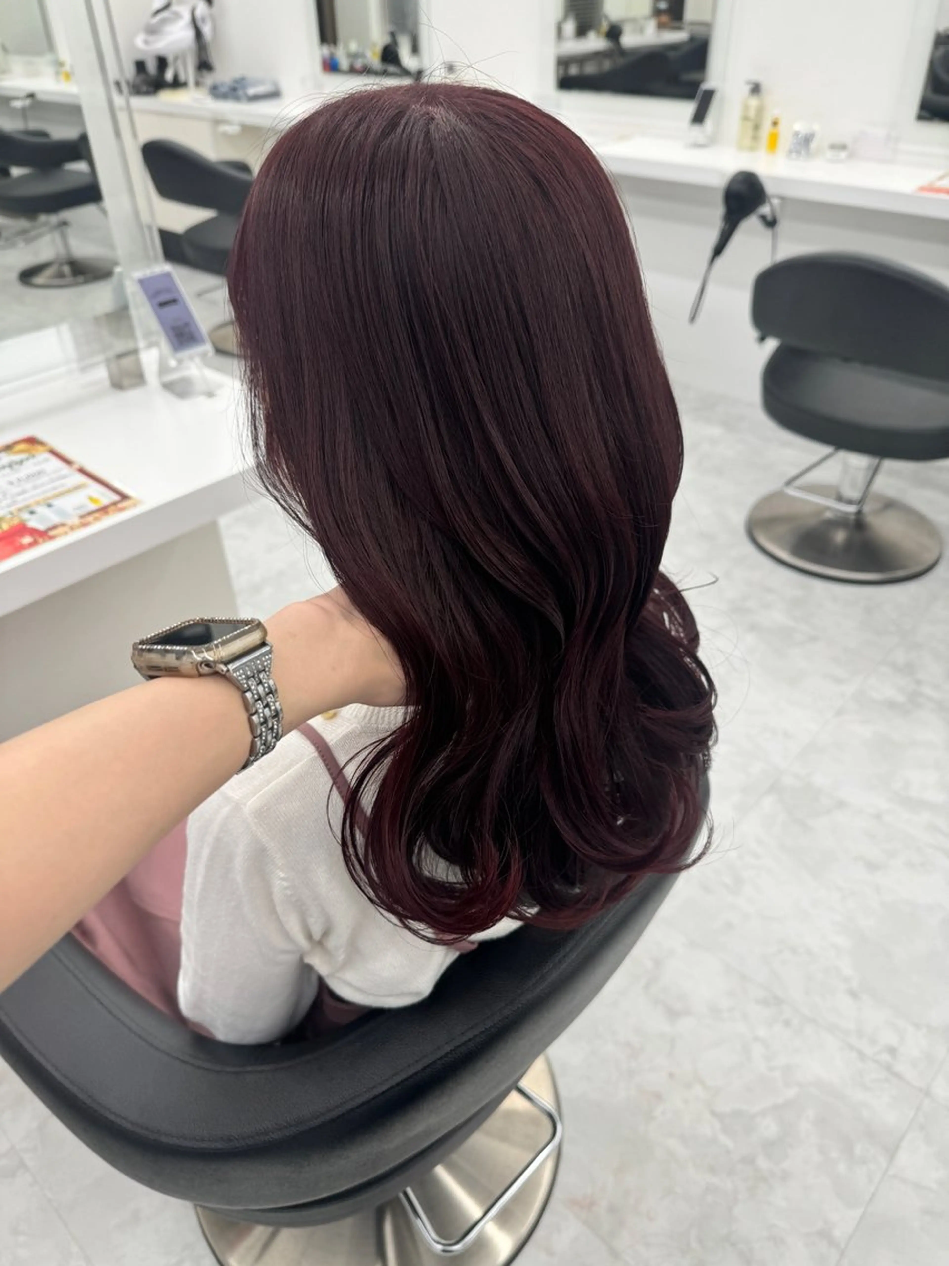 セミロング カラー カット ヘアカラー ヘッドスパ ヘアセット 💖透明感カラー＆暗 髪専門💖Akariのヘアスタイル