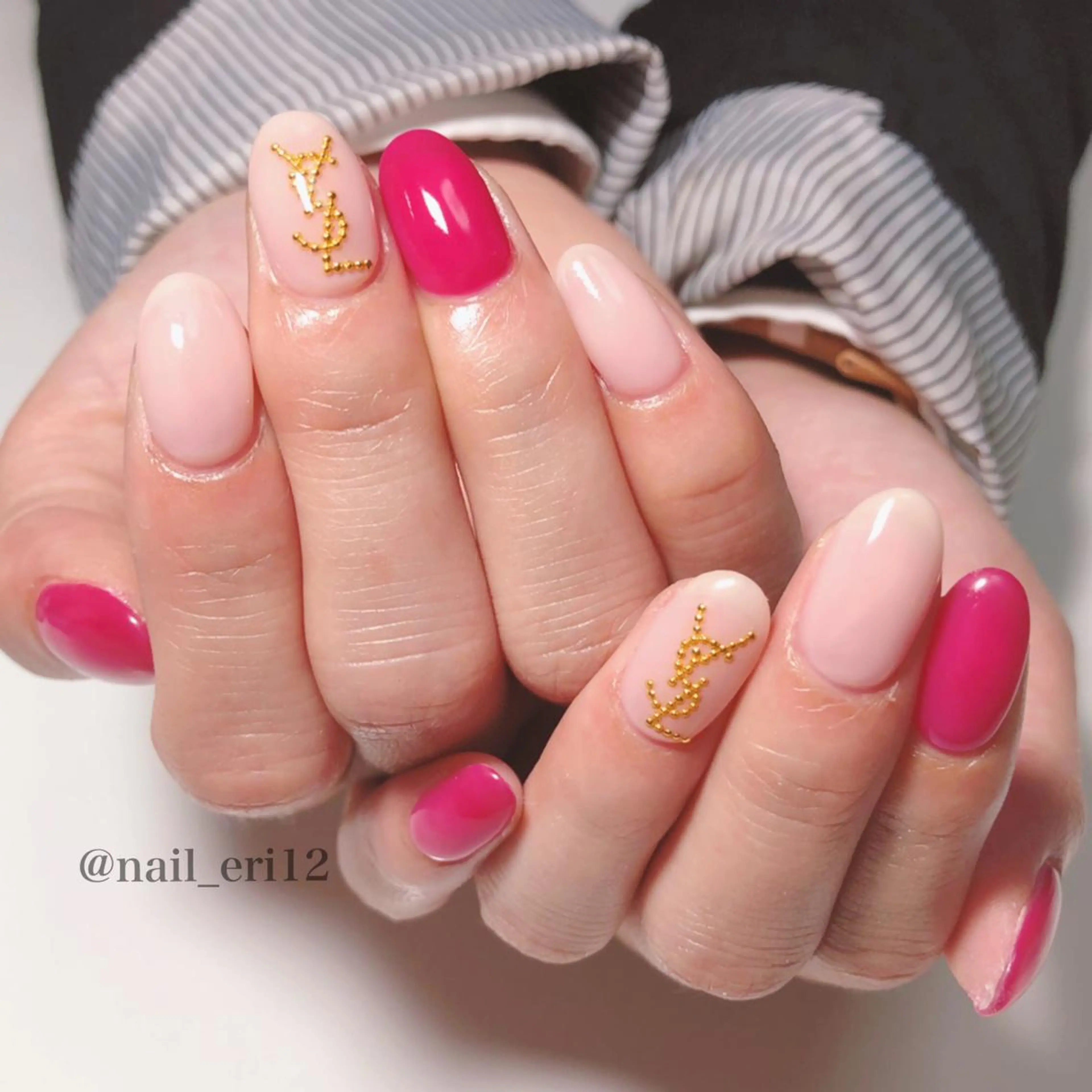 ミディアム ネイル nail salon &e eriのネイルデザイン