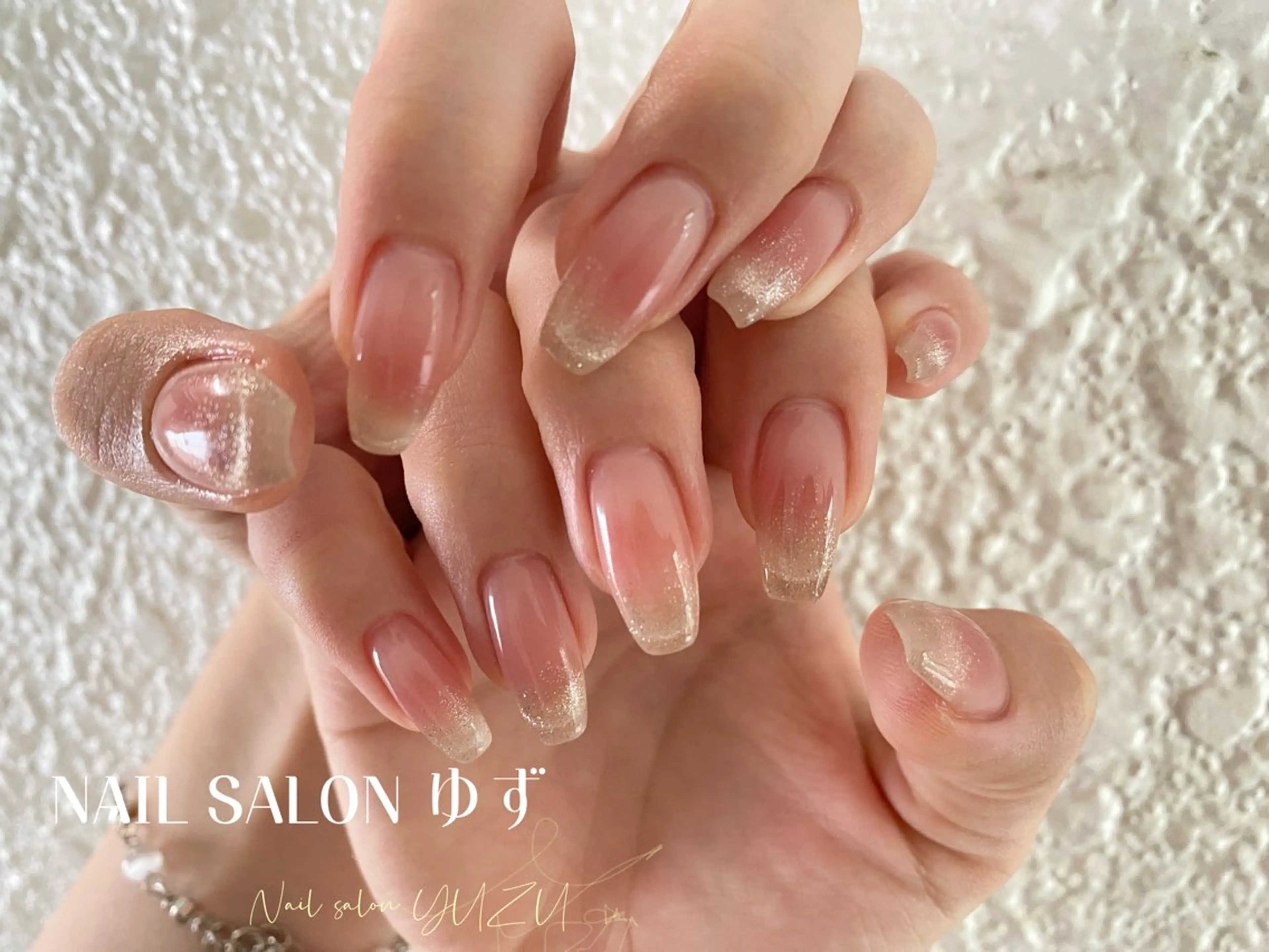 ネイル カジュアル チークネイル フットネイル フレンチネイル ジェルネイル ゆず Nail Salonのネイルデザイン