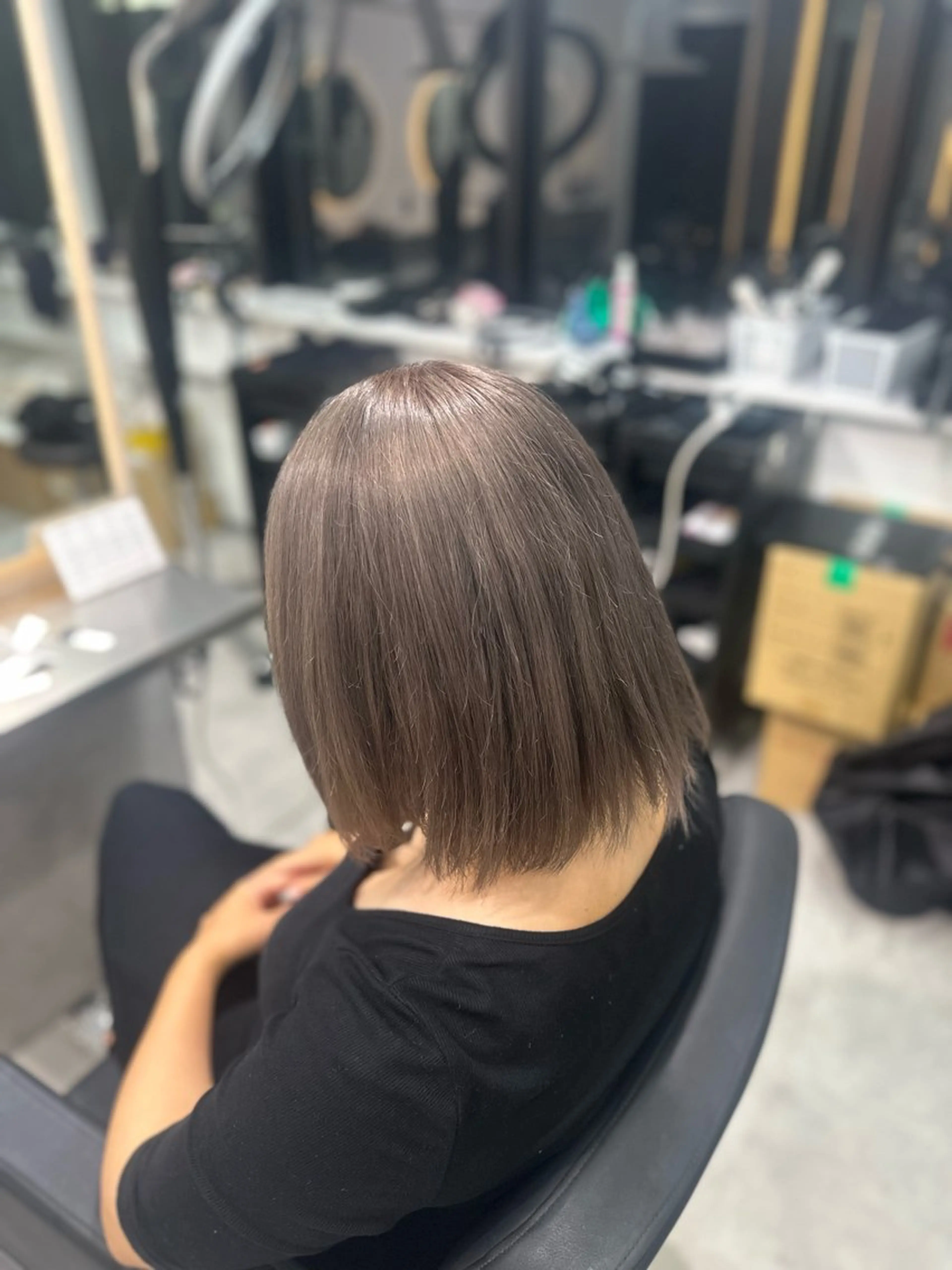 カラー グレージュ 濵﨑 颯七のヘアスタイル