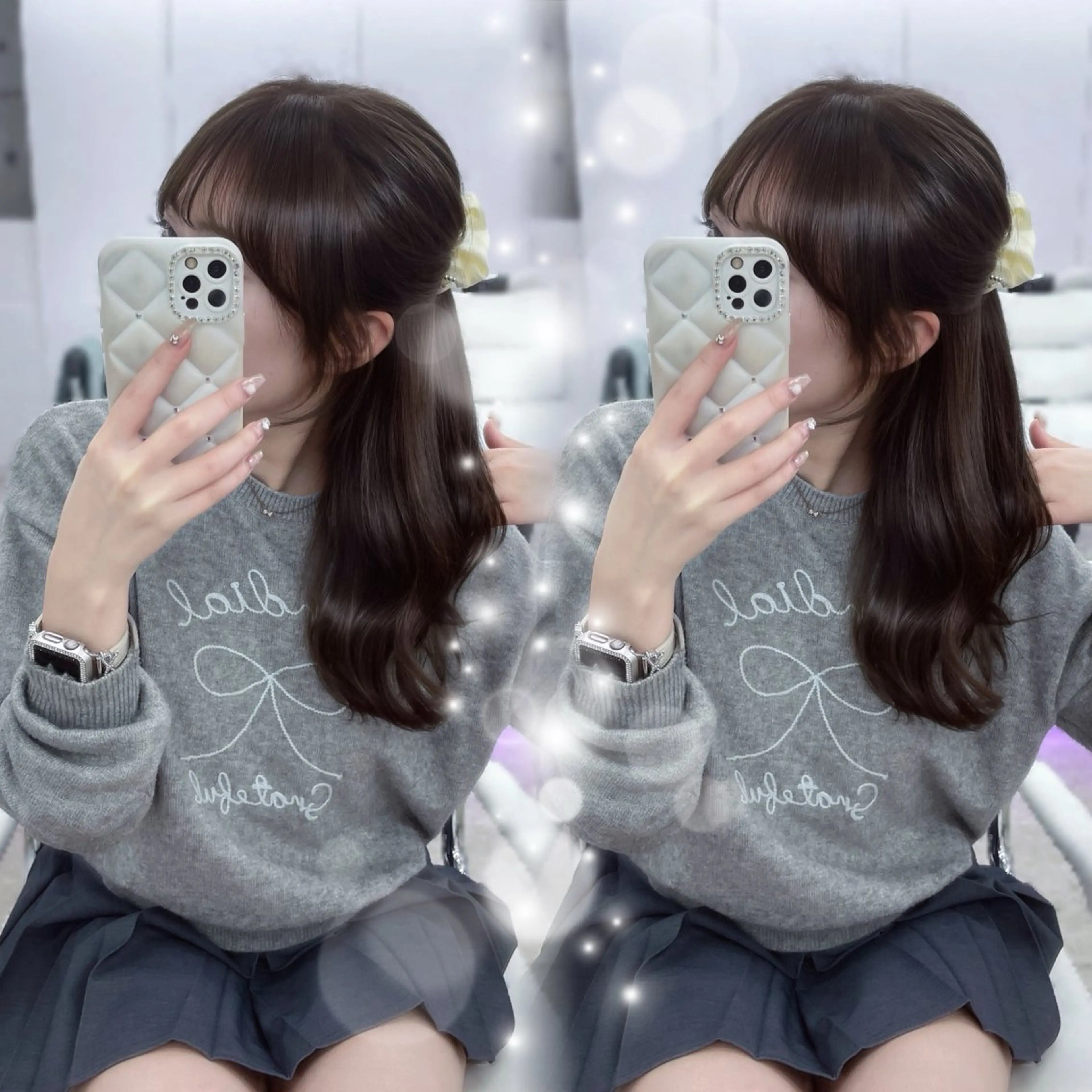 ロング カット ヘアカラー トリートメント NI所属・𝑨𝑴𝑰 🎀 ガーリーヘア🤍のヘアスタイル