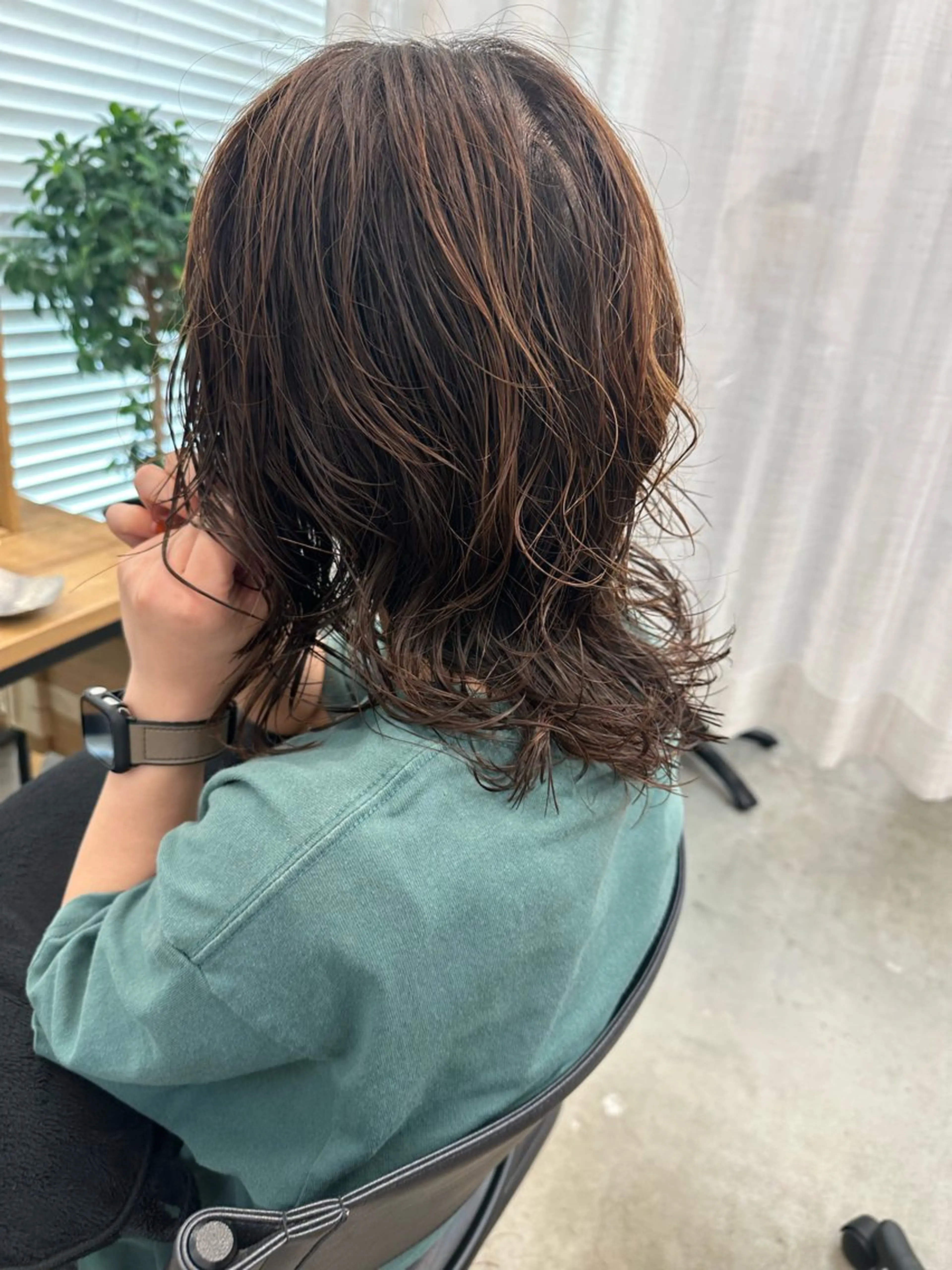 ミディアム パーマ カット パーマ lelu所属・lelu / 佐々木のヘアスタイル