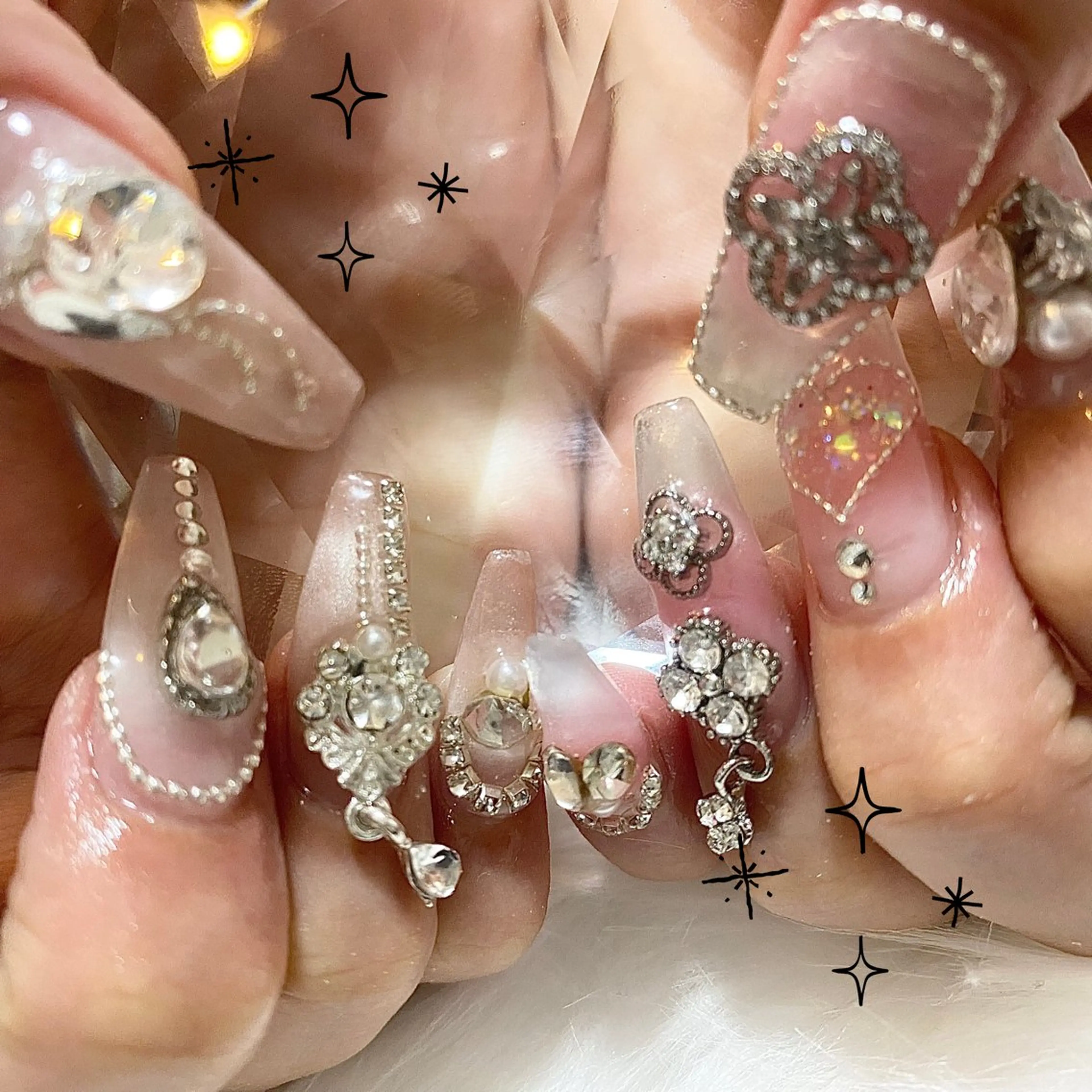 ネイル ハンドネイル Vesper所属・ayaka ギャルネイル🎀のネイルデザイン