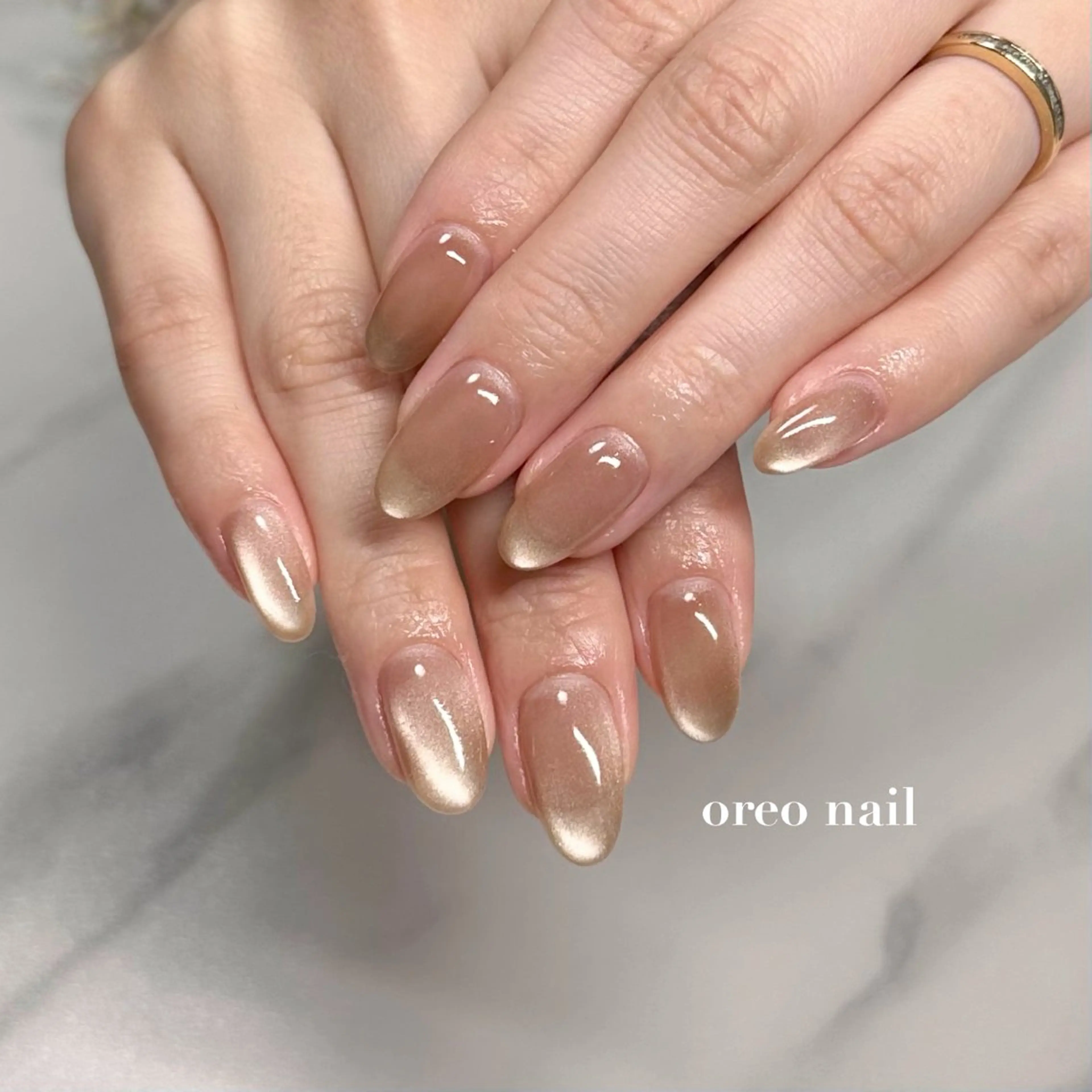 ネイル 氷ネイル・うるうるネイル マグネットネイル oreo salon miyu 池袋のネイルデザイン