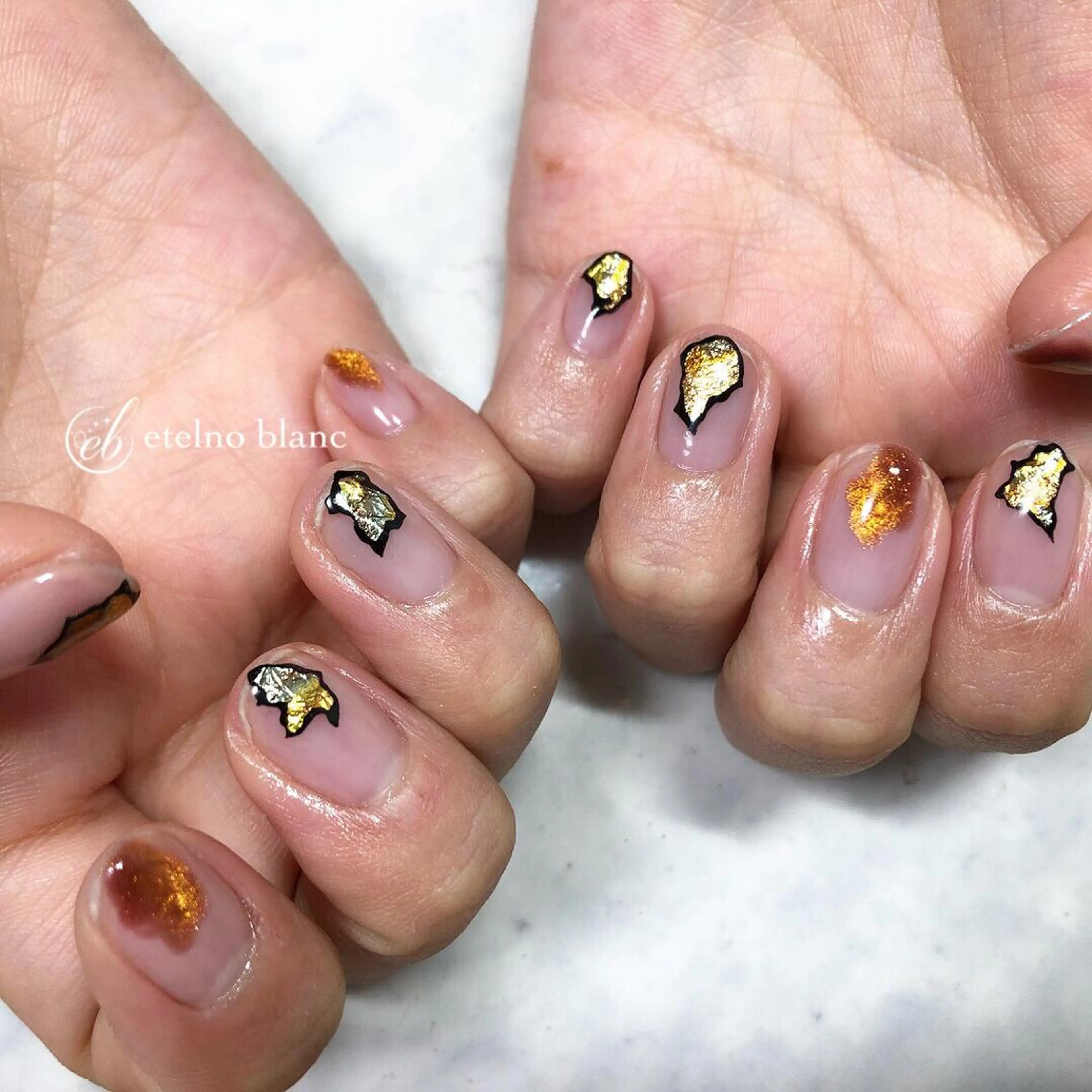 ネイル etelno blanc中目黒のネイルデザイン