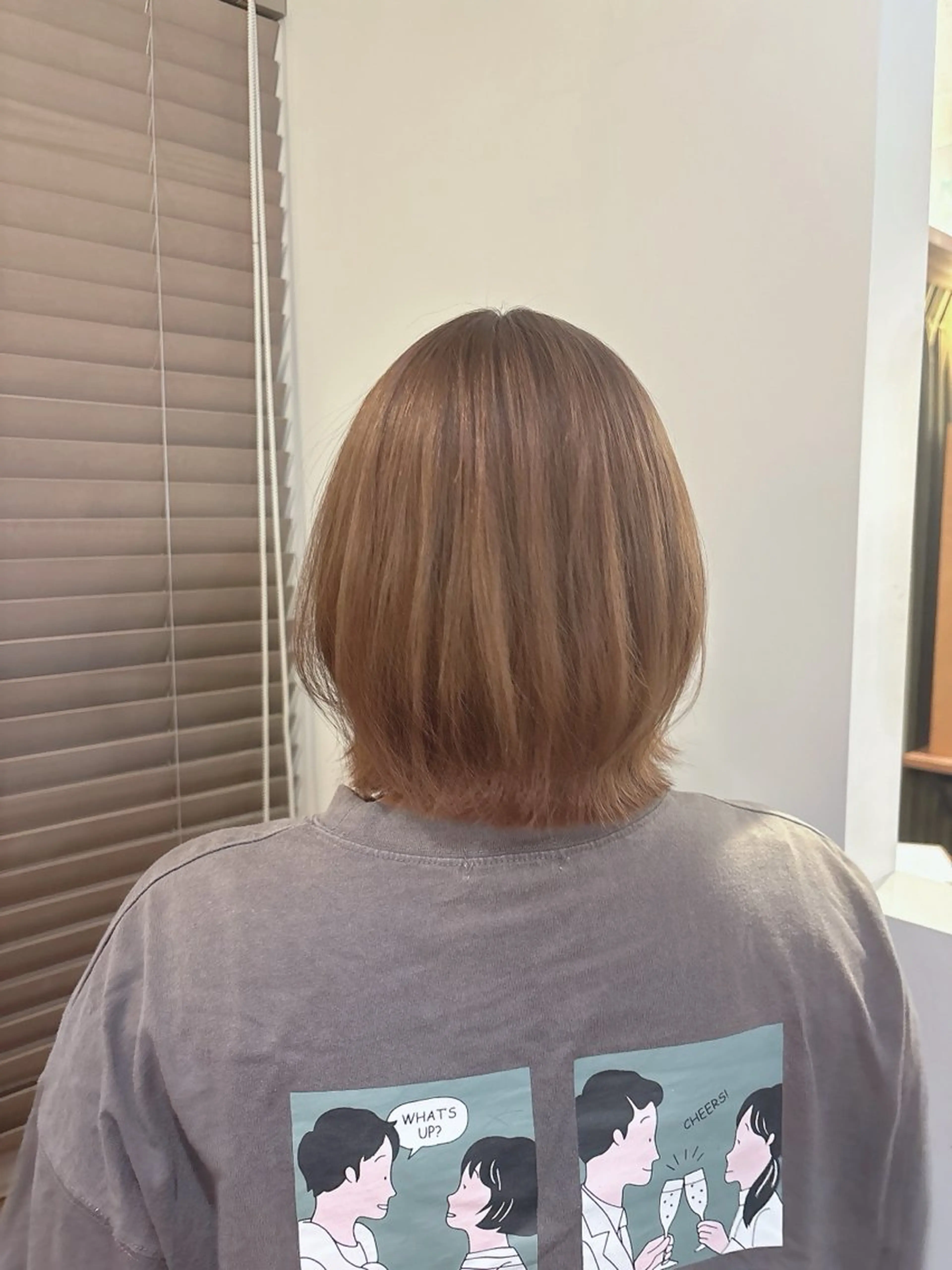 ミディアム ボブ くびれヘア moon所属・平出 千尋のヘアスタイル