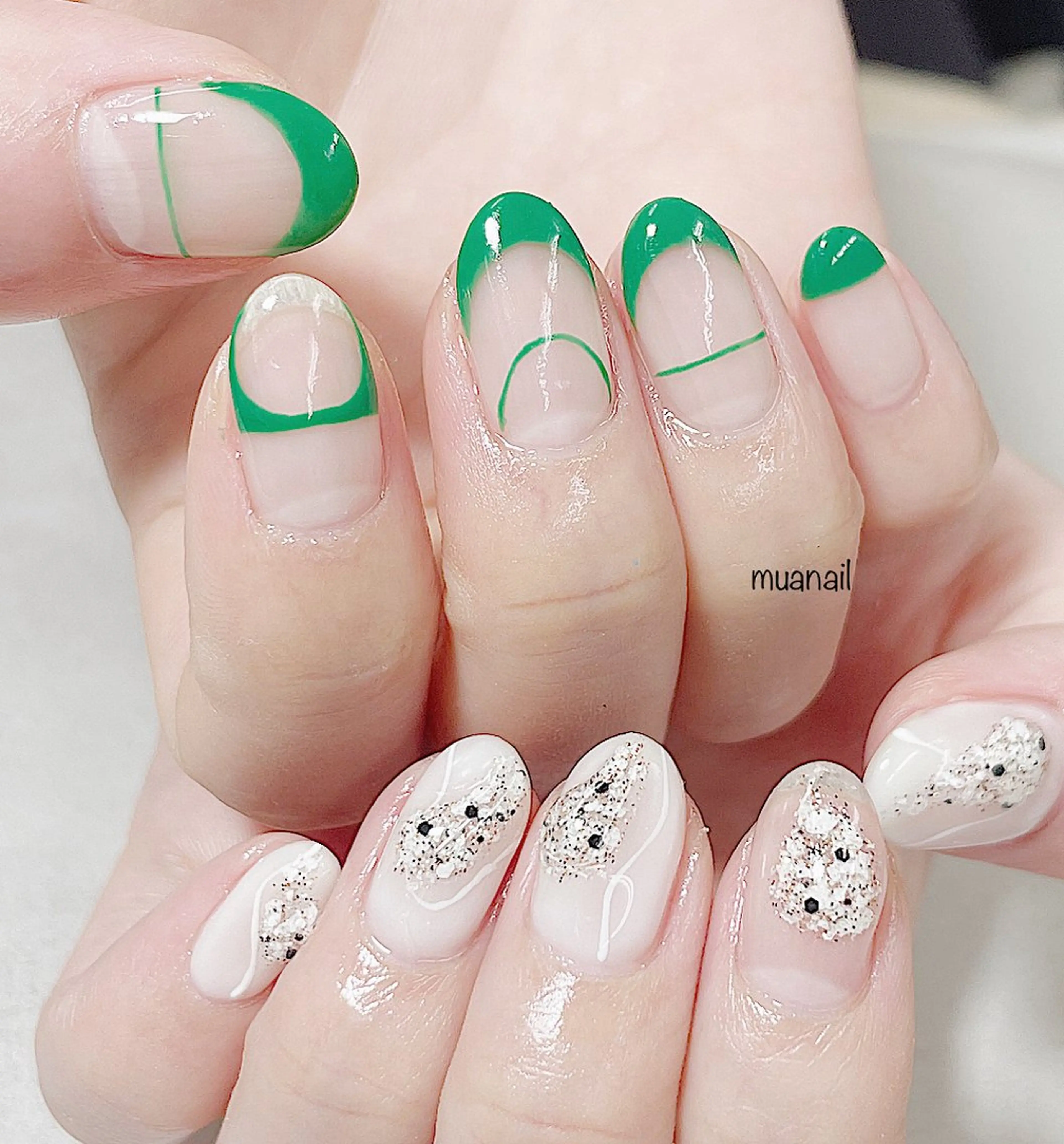 ネイル ブルー 春ネイル ハンドネイル mua nail mikiのネイルデザイン