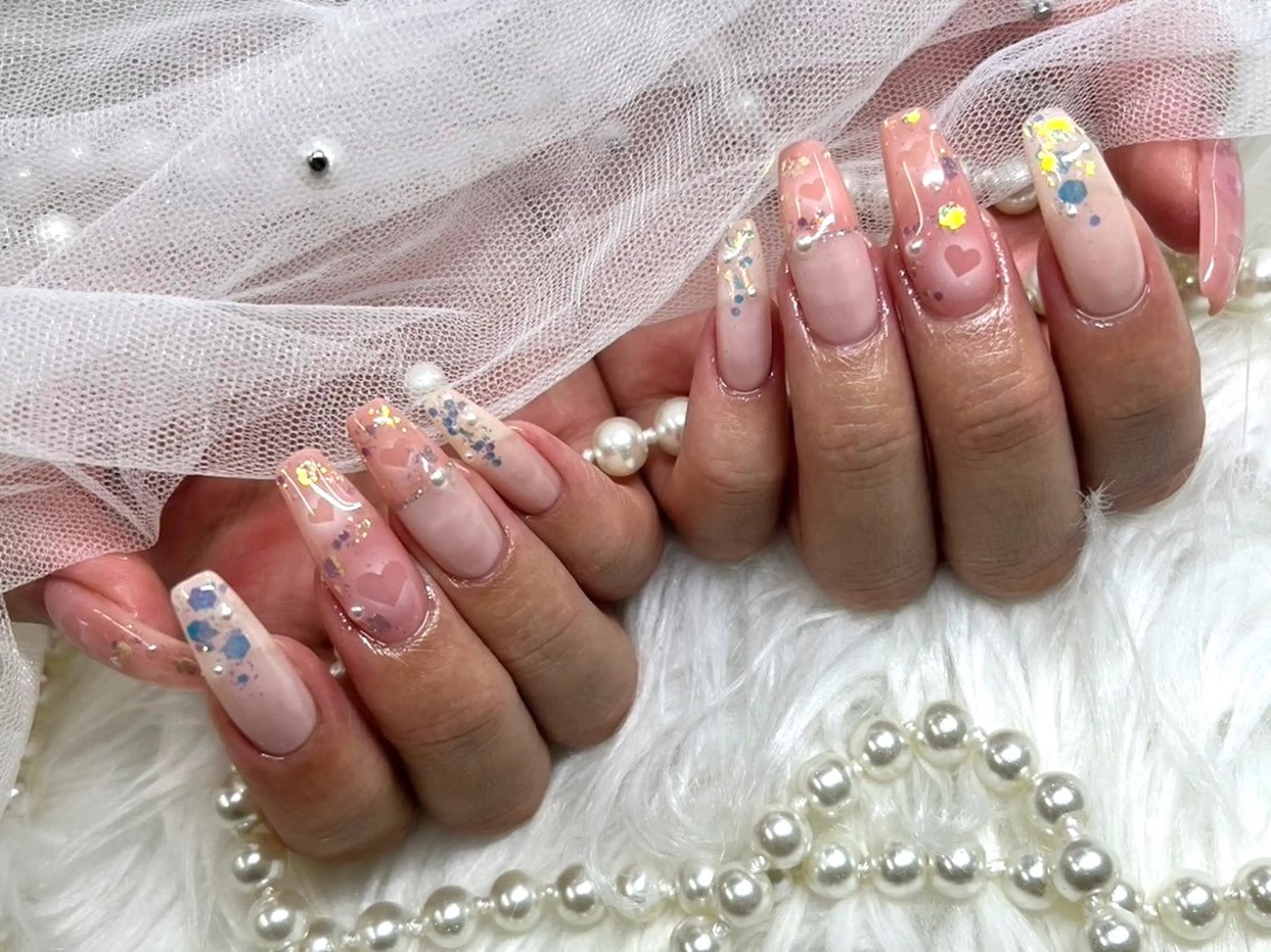 ロング ハンドネイル Nailsalon Angeのネイルデザイン