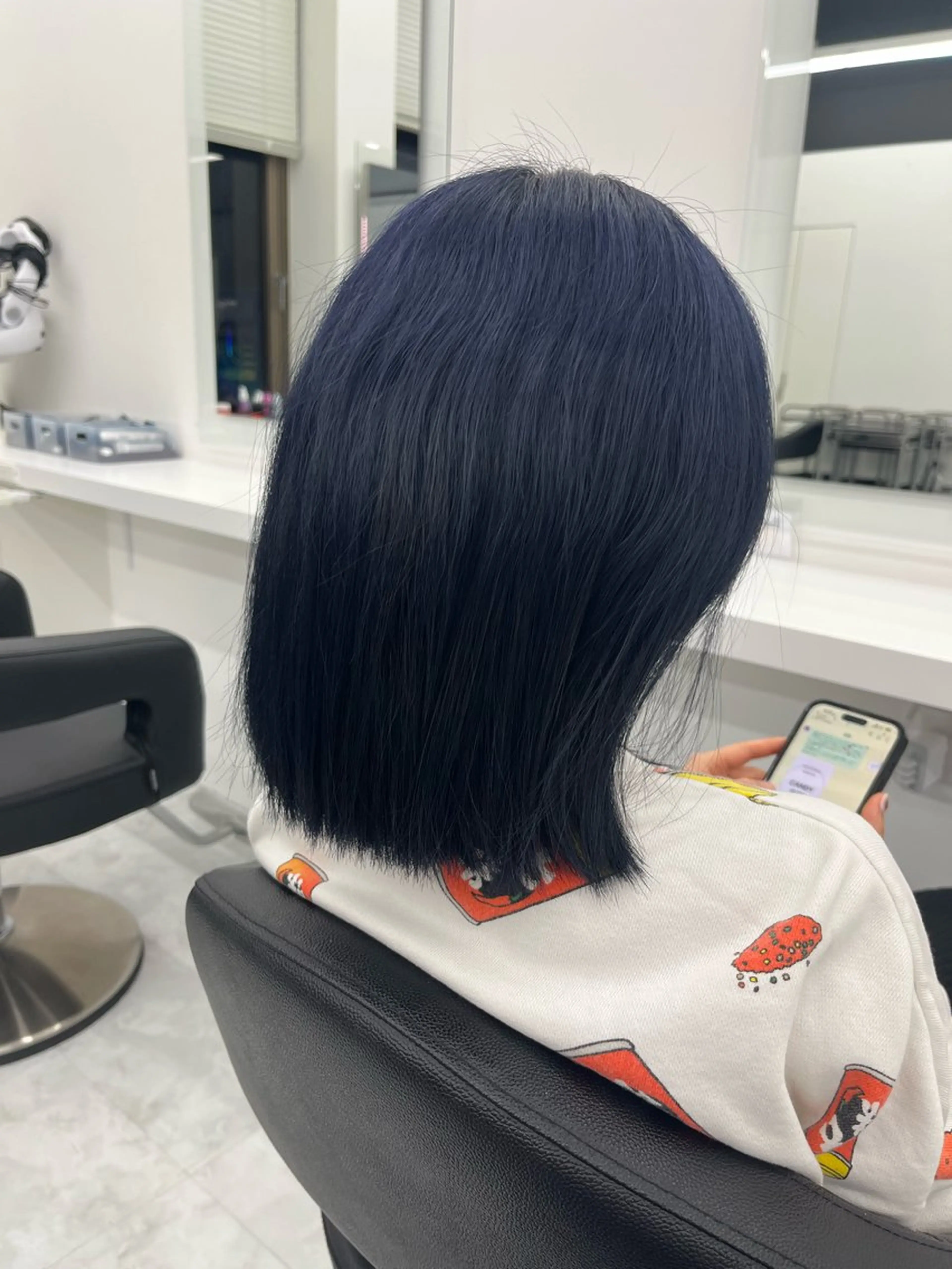 ミディアム カラー ブルーカラー ヘアカラー 💖トレンド夏 カラー💖FUTAのヘアスタイル