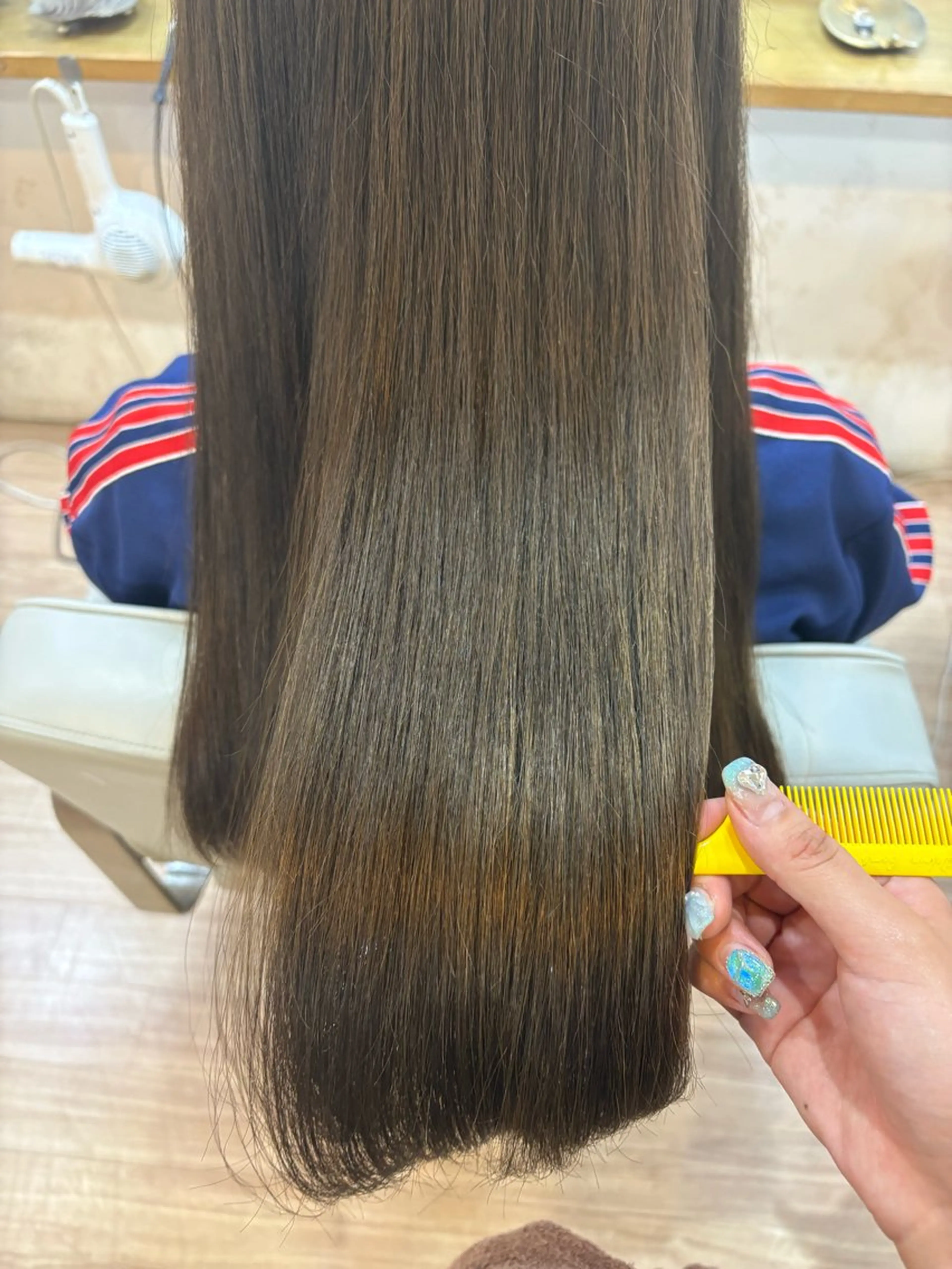 ロング ヘアカラー トリートメント IRICO たまプラーザ所属・韓国ヘアー🇰🇷 MIWAのヘアスタイル