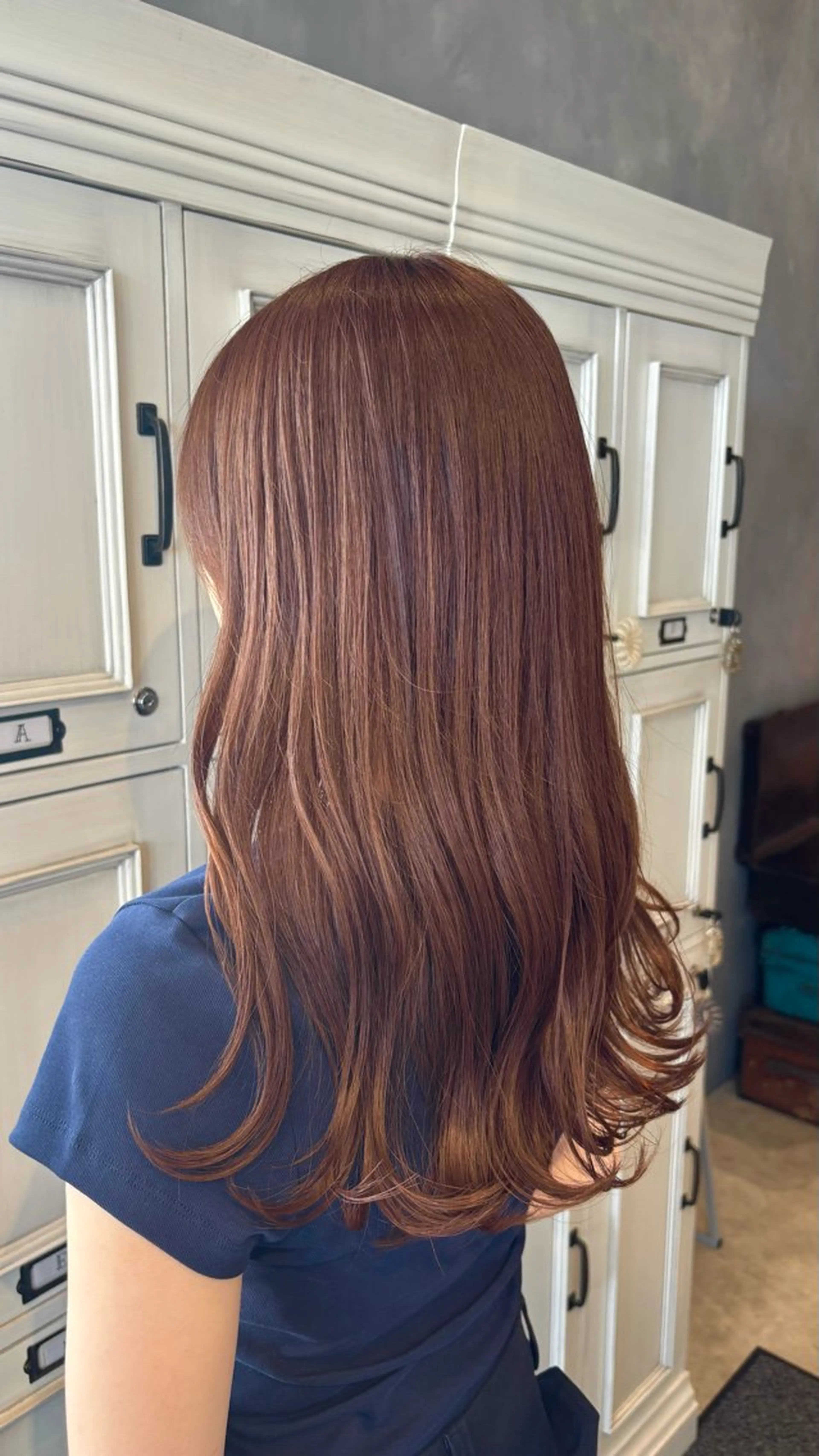 ロング カット ヘアカラー トリートメント 長瀬 友唯のヘアスタイル
