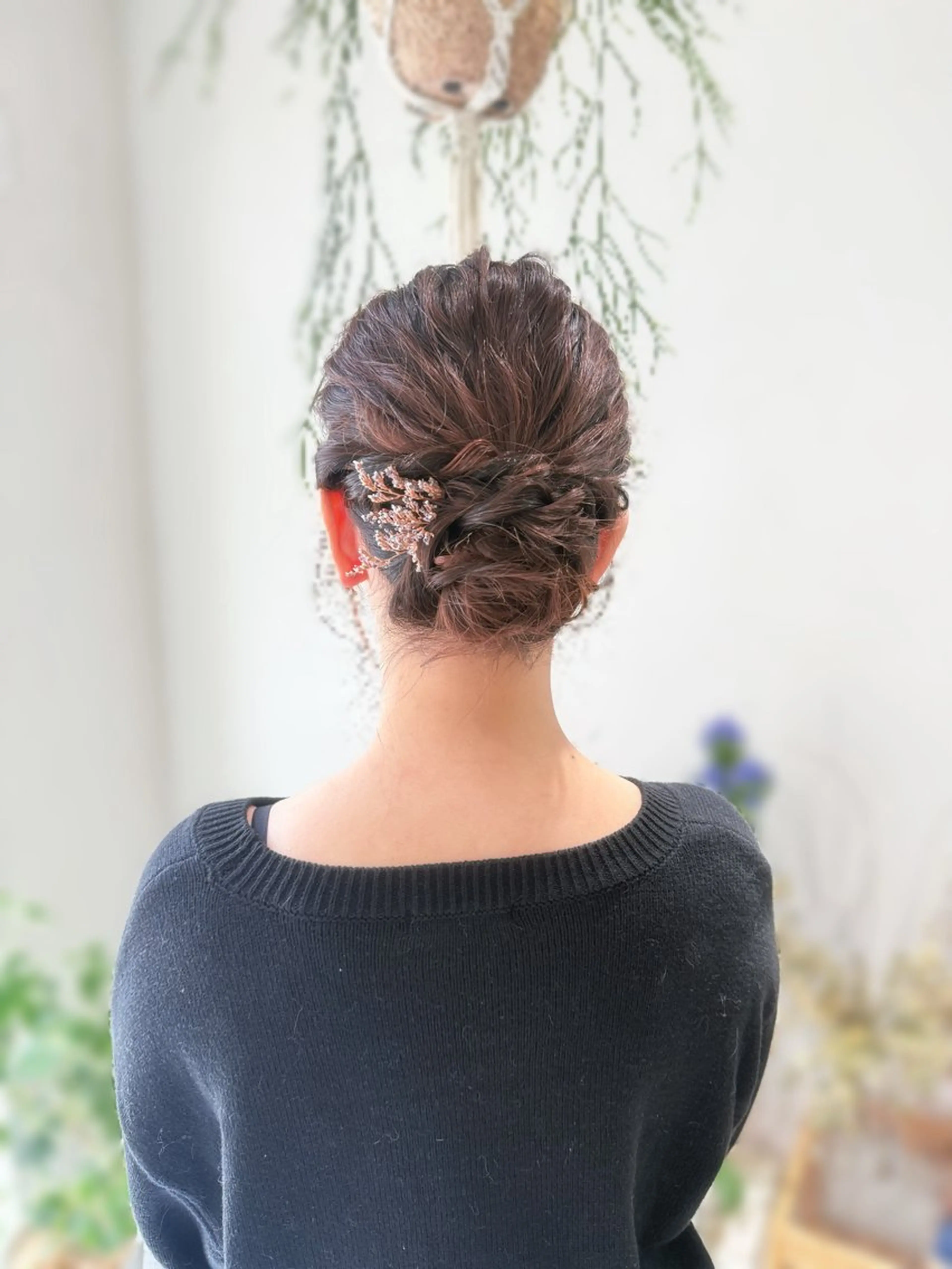 ヘアアレンジ ヘアセット ❁⃘*花屋併設サロン 荘司麻百合◌˳𓇬のヘアスタイル