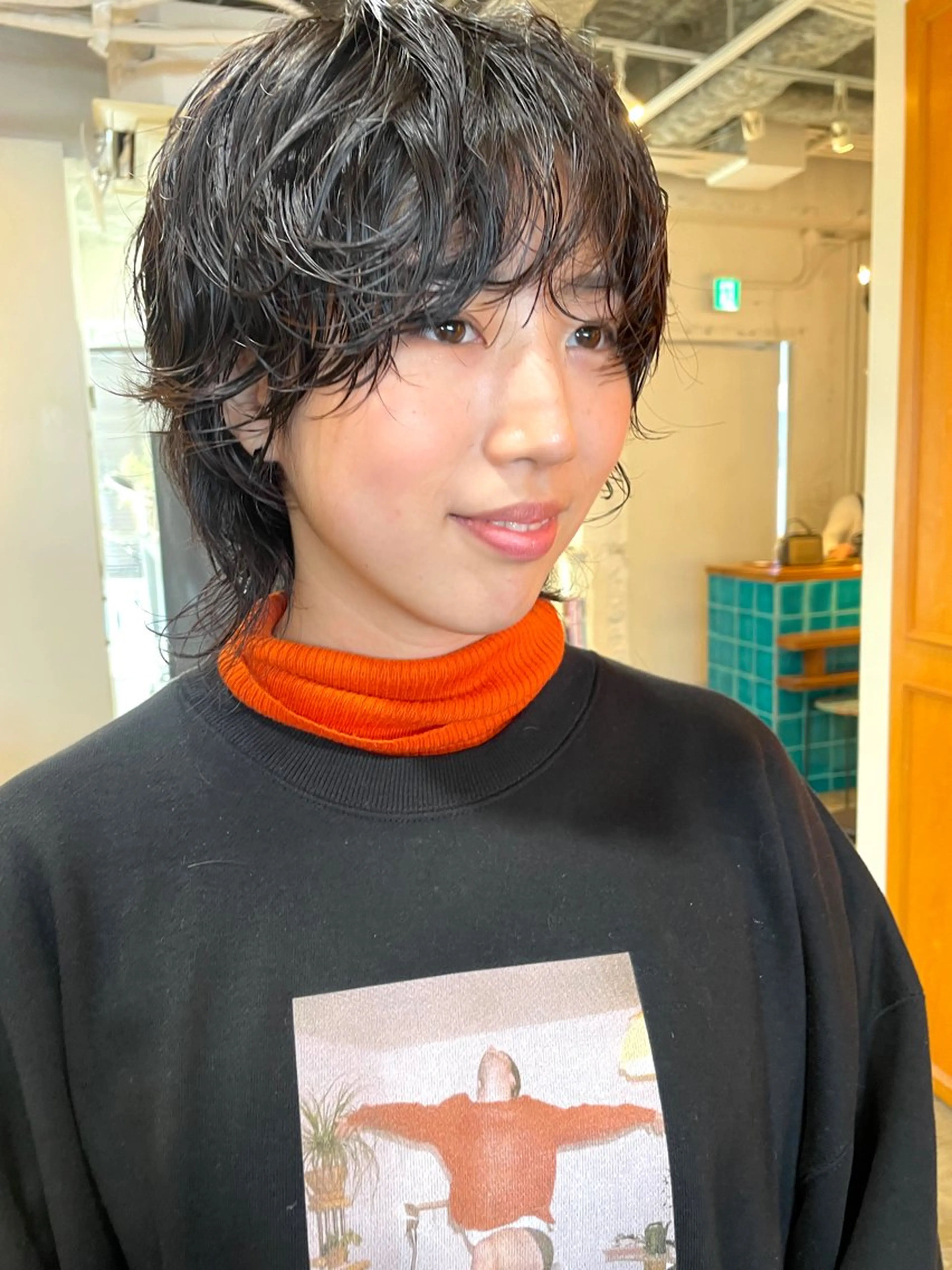 ショート パーマ ショートヘア ウルフカット カット パーマ トリートメント レイヤー／似合わせ TAKUYAのヘアスタイル