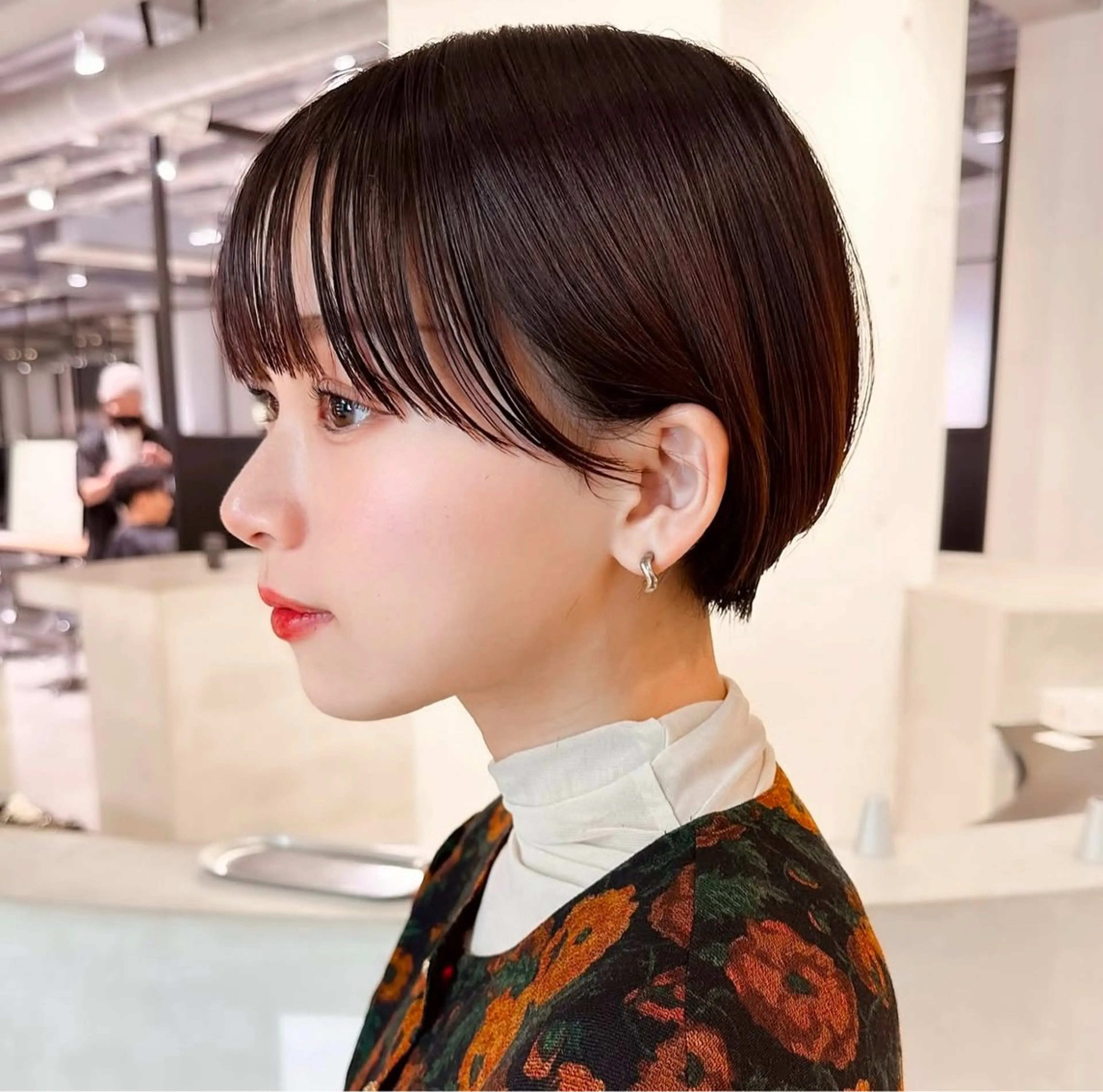 ショート jjeno所属・🫧 Rino 🫧 ぱつっとボブのヘアスタイル