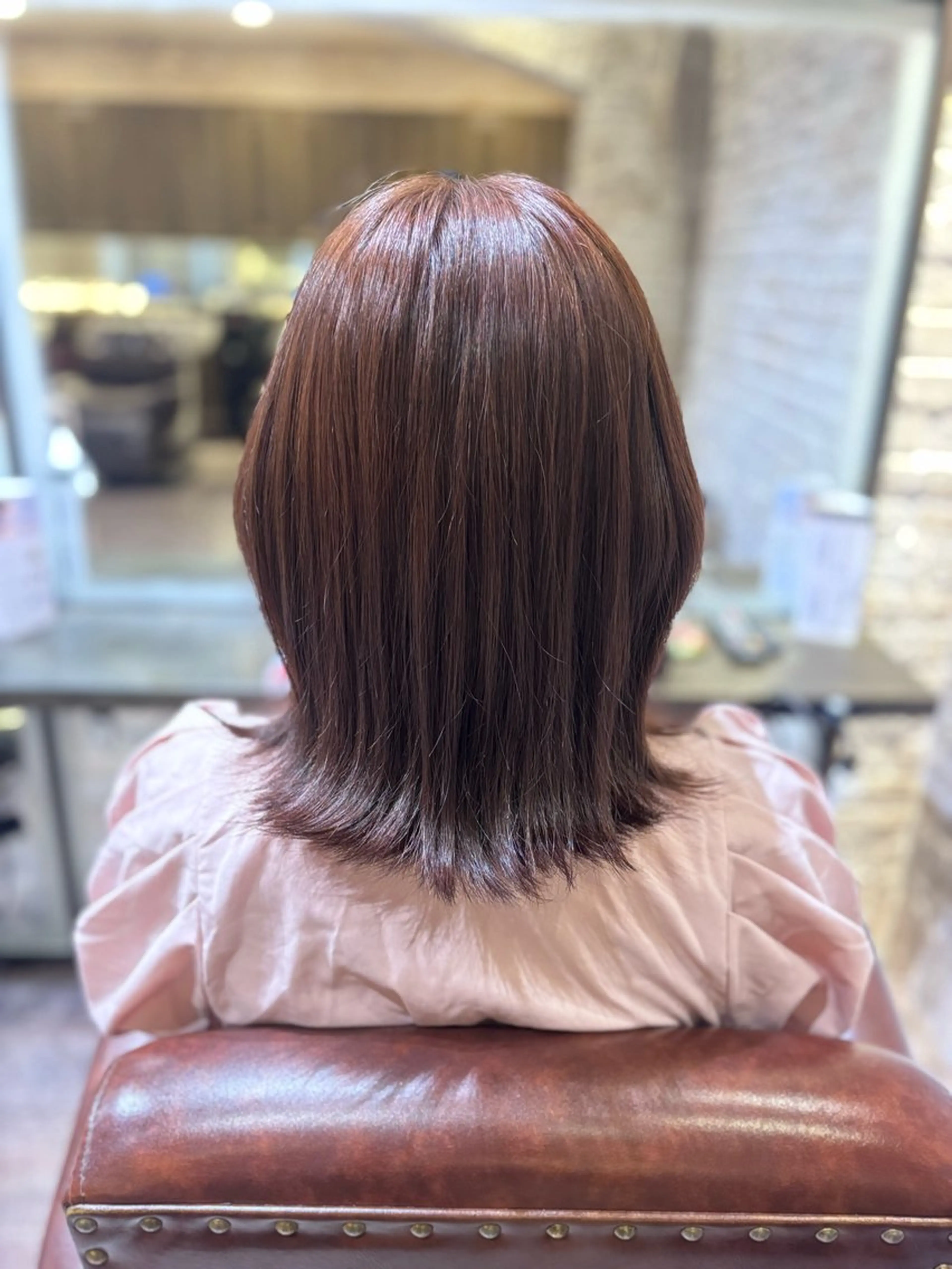 ミディアム ヘアカラー 中野まな /elto四条烏丸店のヘアスタイル