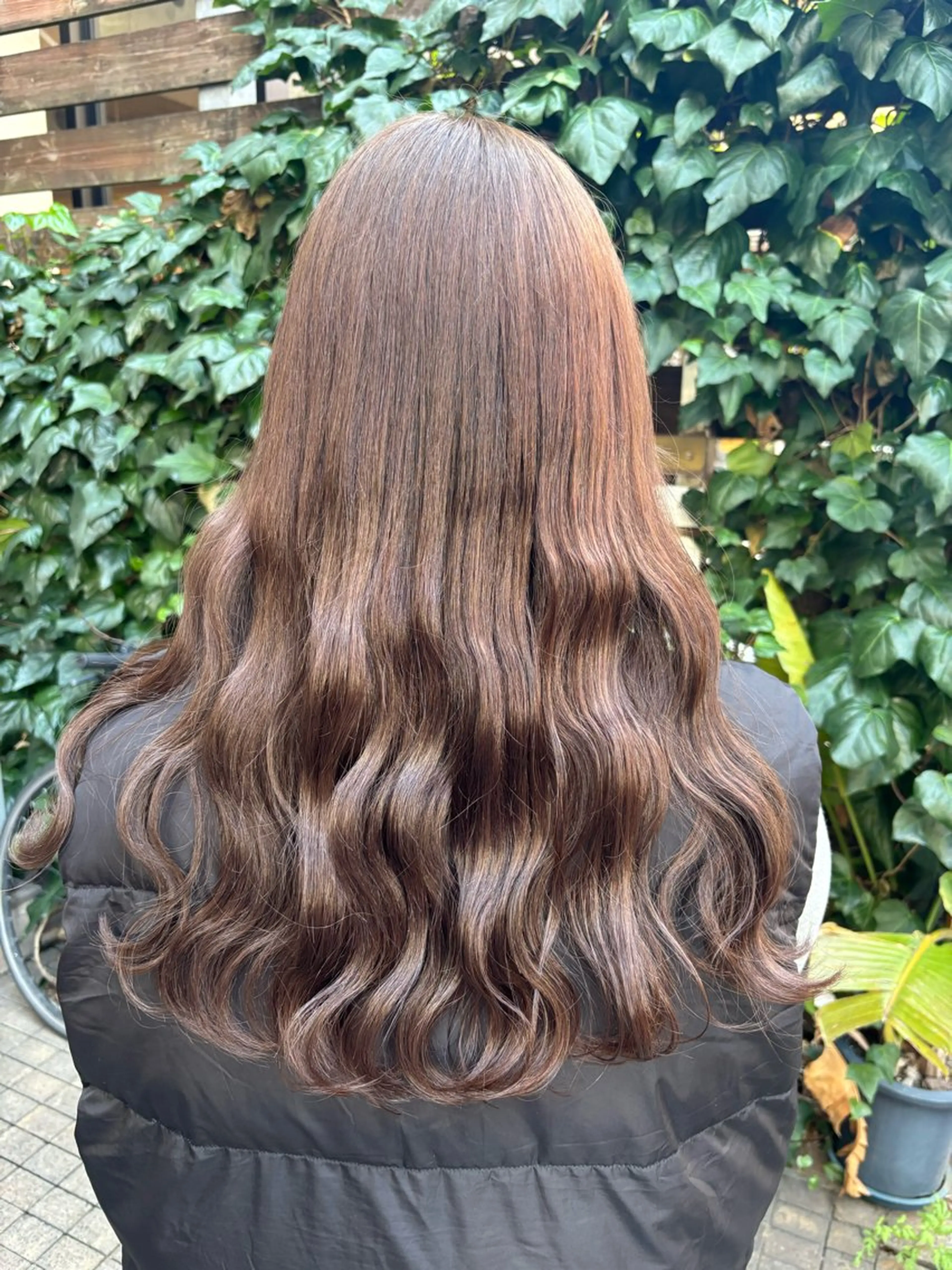 ロング ヘアカラー トリートメント 🤍Nozomi/ オリーブカラー🌿のヘアスタイル