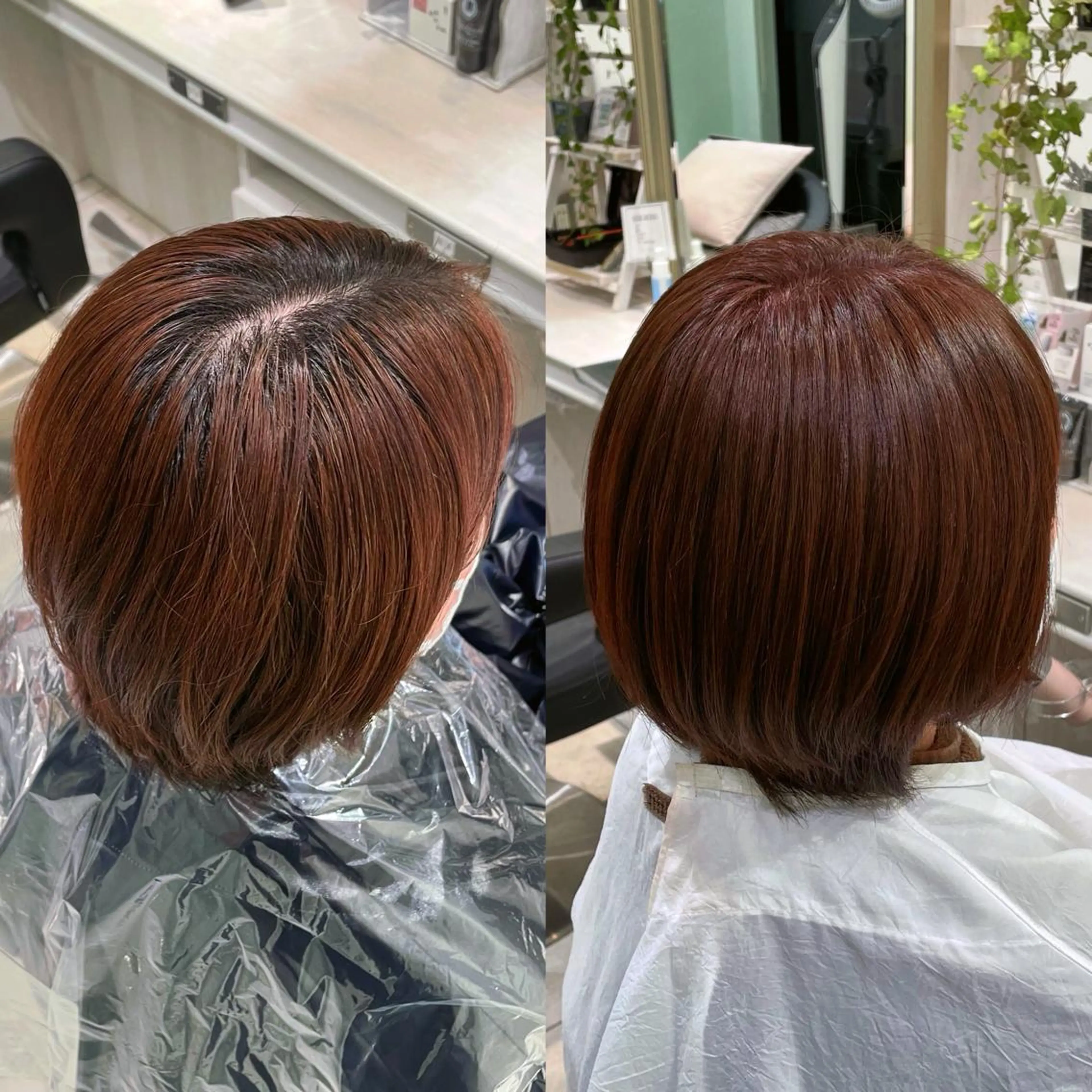 ショート カラー カット ヘアカラー トリートメント ヘアセット パク・ボミン小野リエ 韓国ハーフ🦊のヘアスタイル