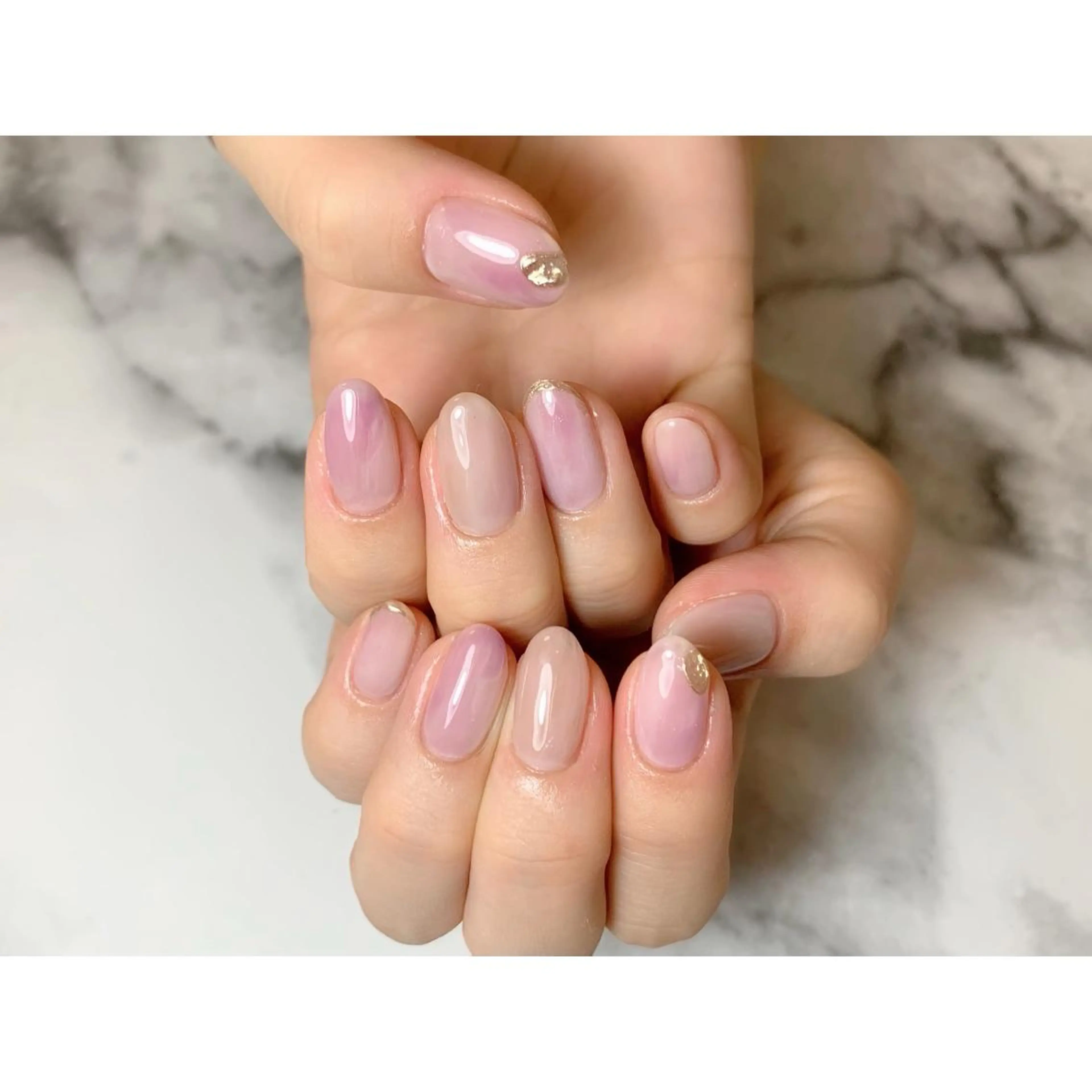 ネイル パープル nailsalon maluriのネイルデザイン