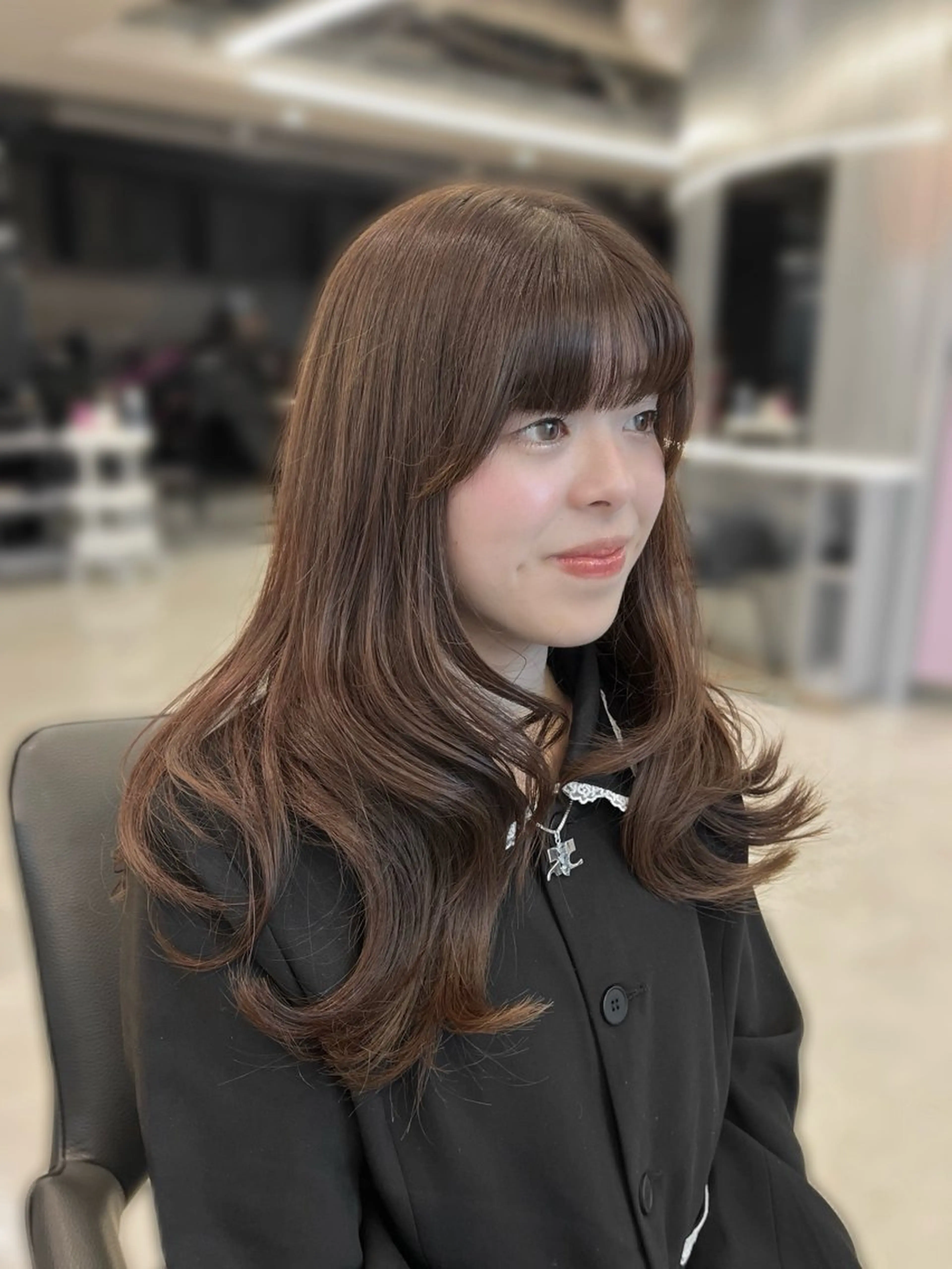 ロング カラー ブラウンカラー レイヤーカット カット ヘアカラー トリートメント Kaho🤍レイヤー ※女性限定のヘアスタイル