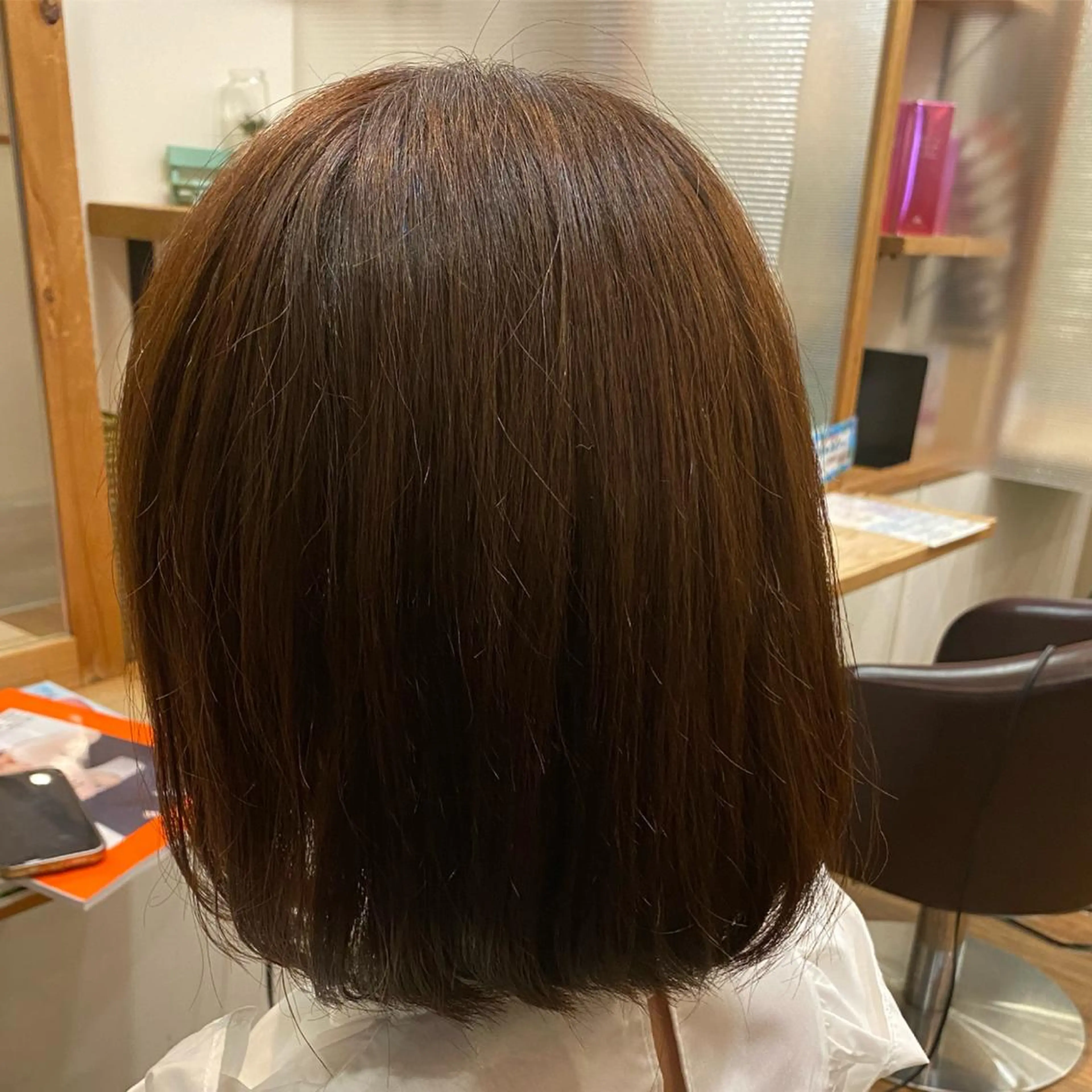 ショート カラー ベージュカラー ピンクカラー ピンクベージュ ボブ 西村 恵祐のヘアスタイル