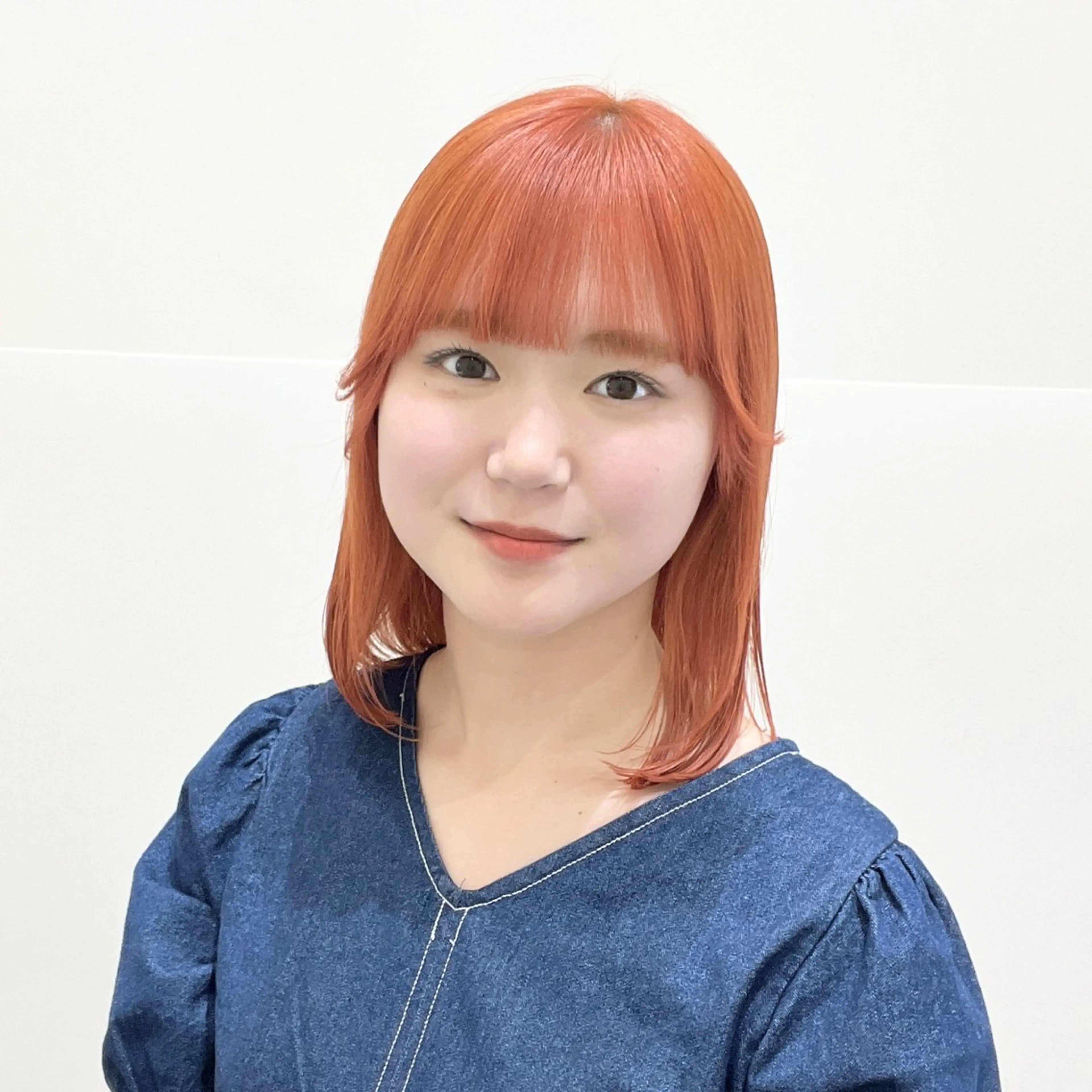 ミディアム カラー ヘアカラー 💖暖色・ハイトーン 🐈みおり💖のヘアスタイル