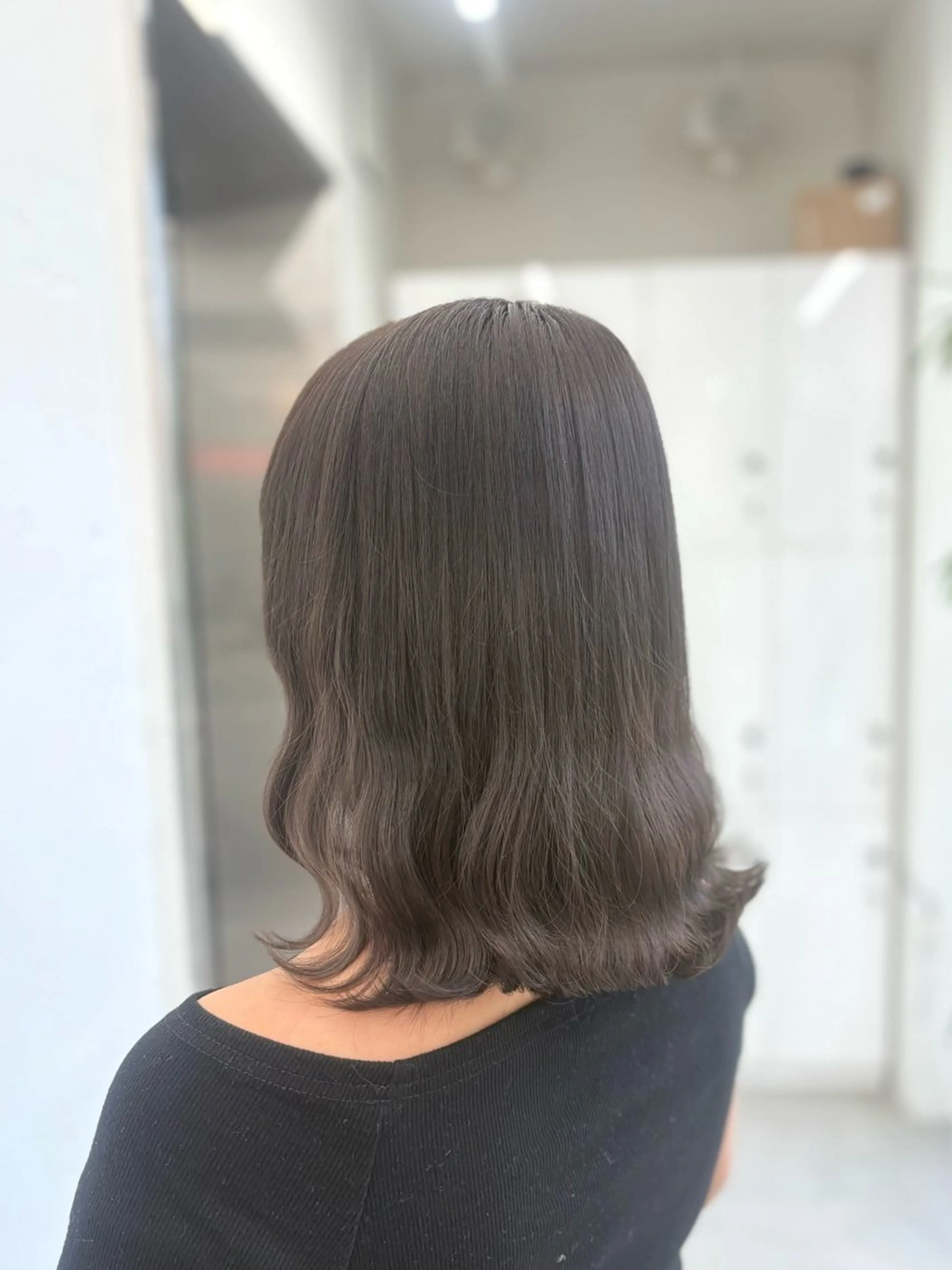 ミディアム カラー ブリーチ 透明感カラー グレージュ カット ヘアカラー トリートメント 🌟ゆりあ🌟 JILLSTUDIOのヘアスタイル