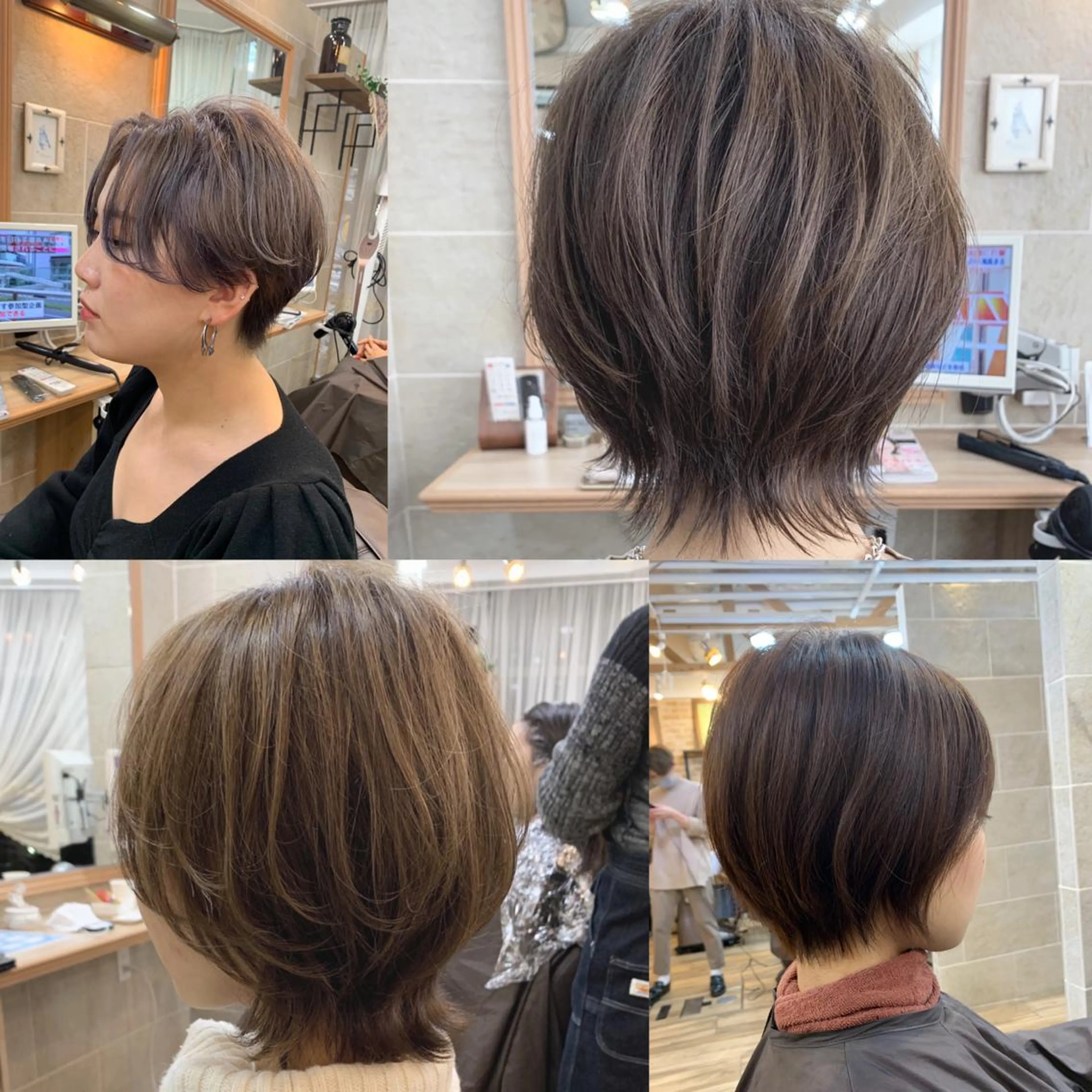 ショート ショートヘア カット ヘアカラー トリートメント 平尾 拓也のヘアスタイル