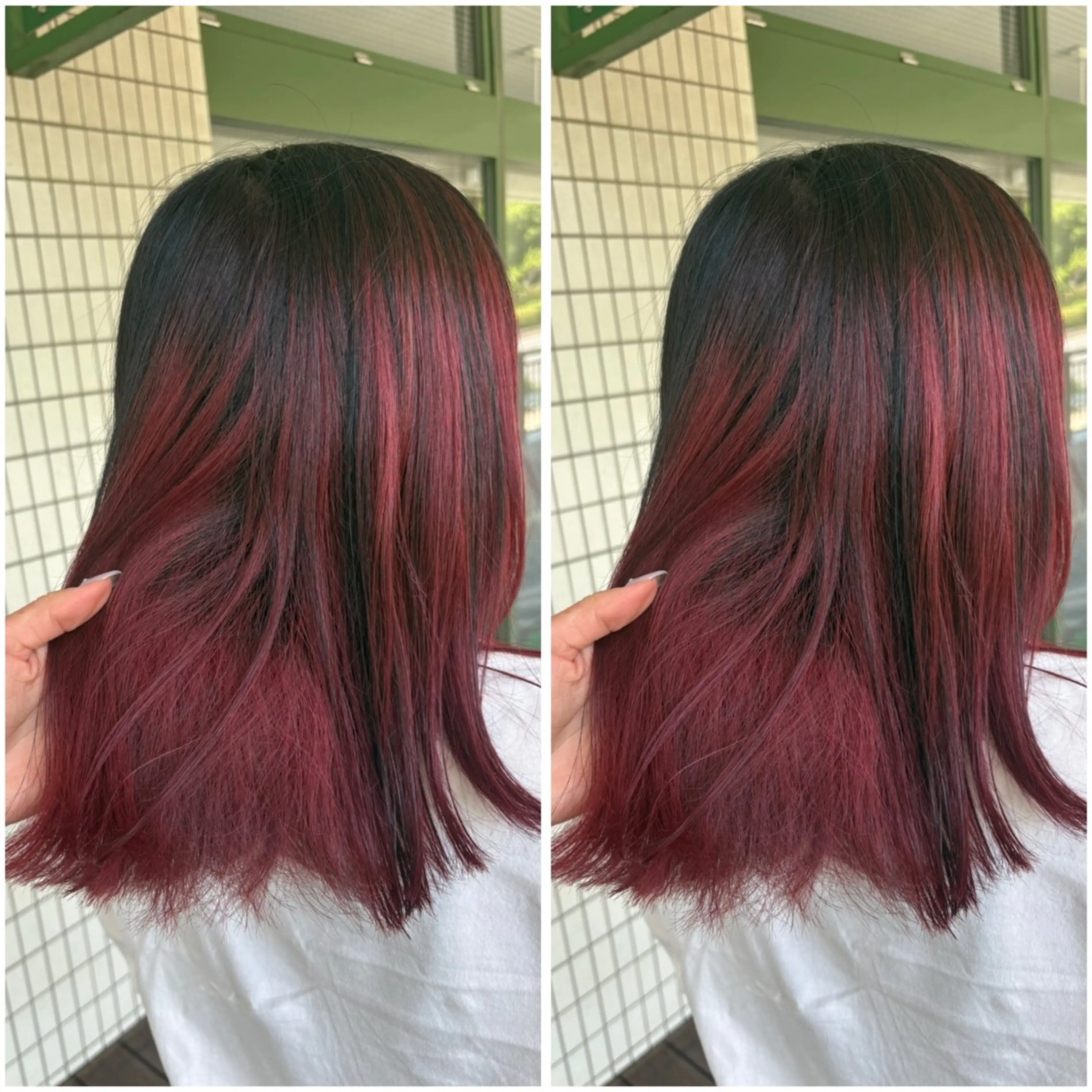 ミディアム 森島 愛梨のヘアスタイル