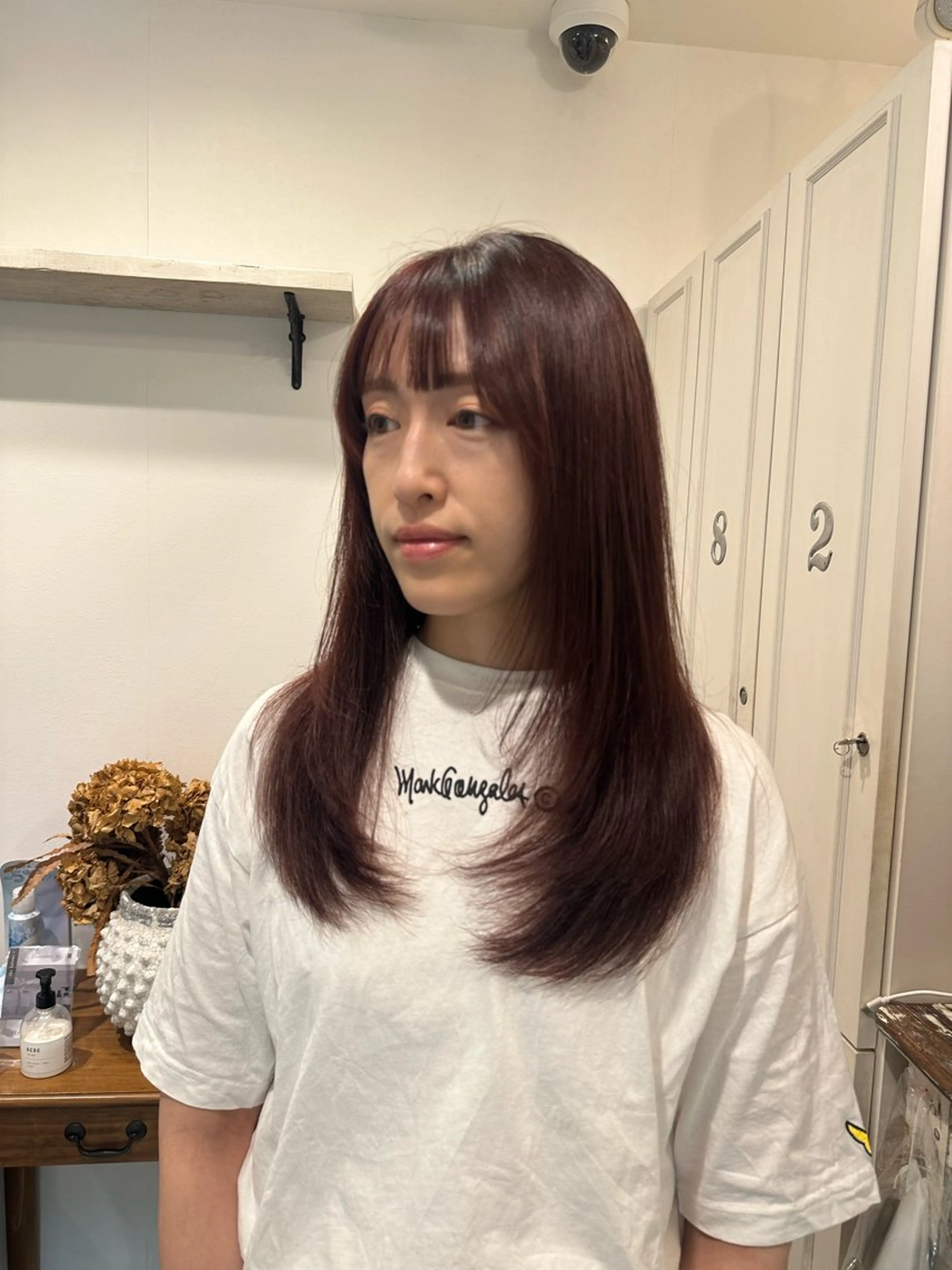 ロング カラー レイヤーカット tiravento 南船場店所属・nana 韓国スタイル🇰🇷のマツエク・マツパデザイン