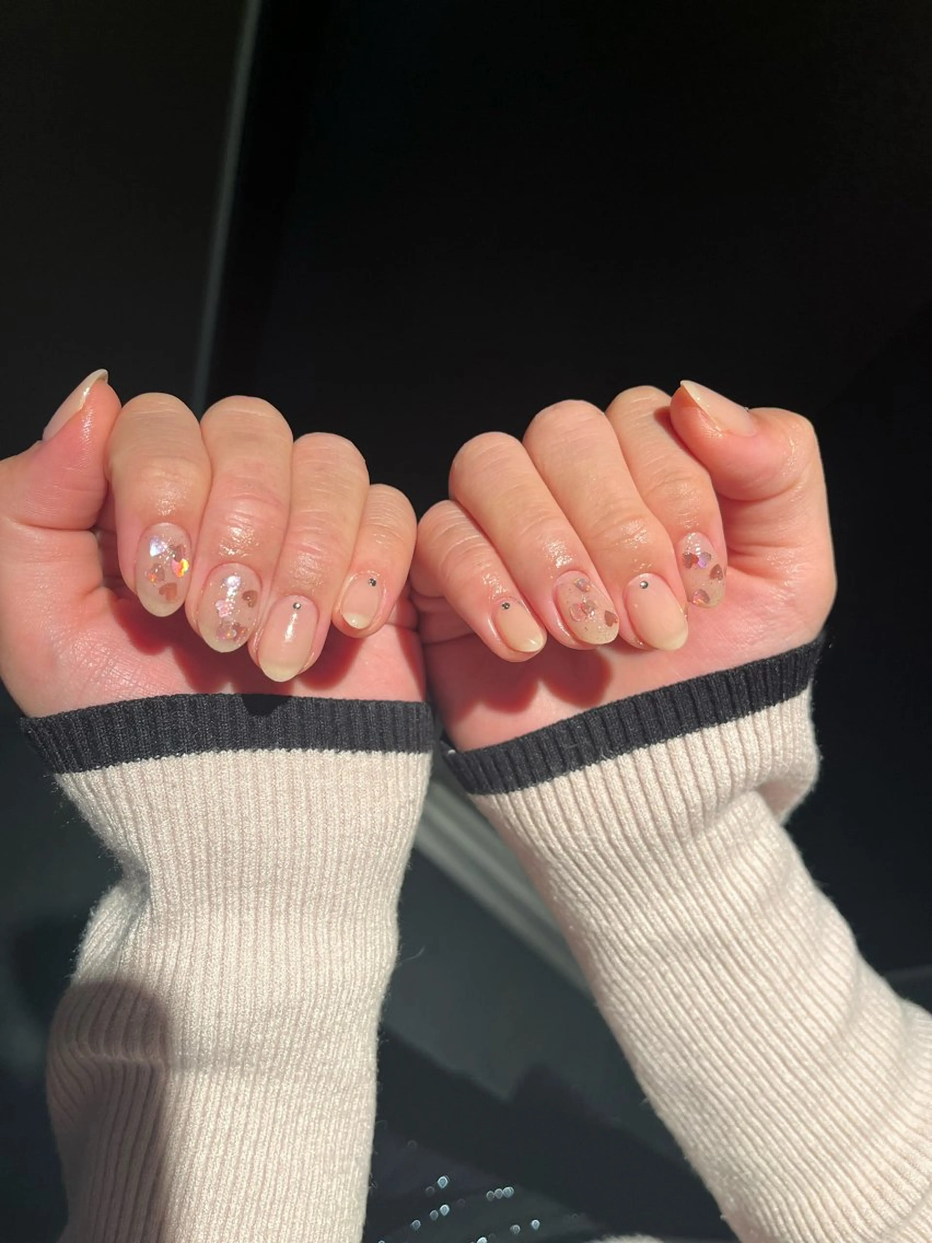 ネイル カジュアル マグネットネイル 持ち込み ニュアンスネイル シンプルネイル ハンドネイル ハンドケア ボニー Coco nailのネイルデザイン