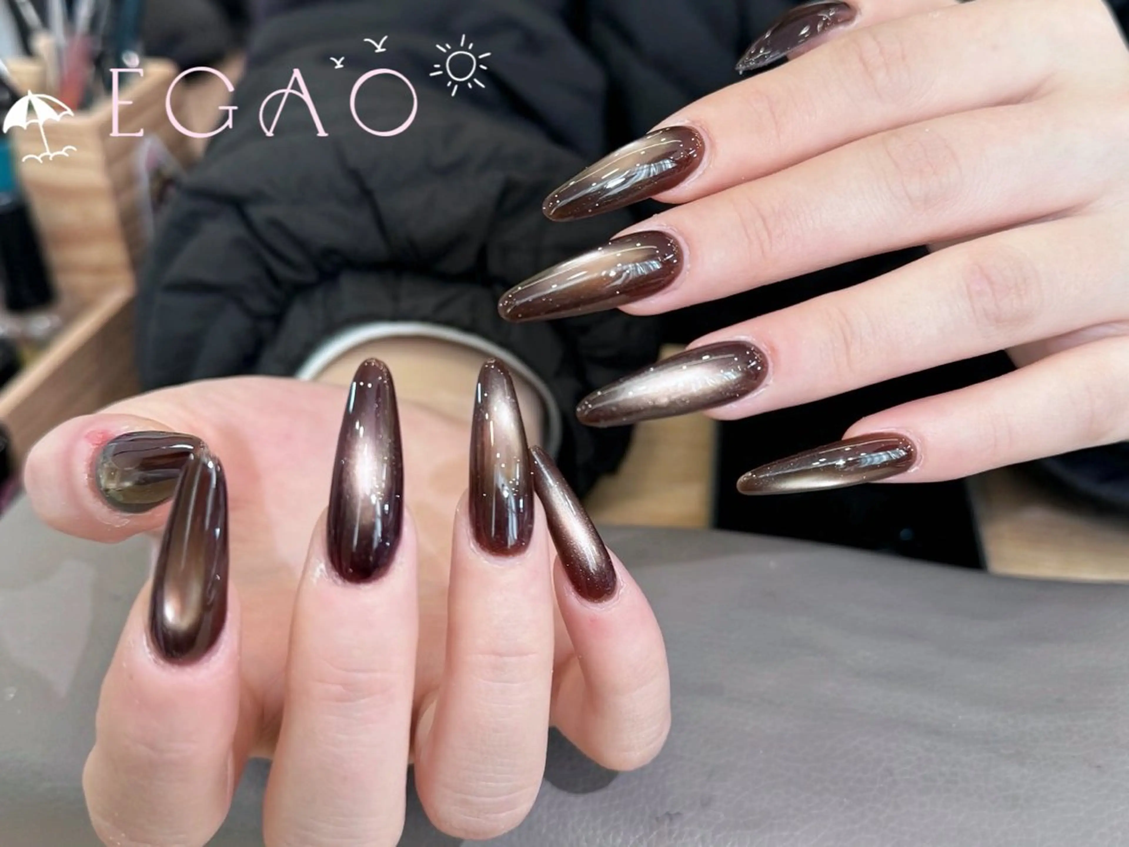 ネイル アートネイル フットネイル フレンチネイル ジェルネイル グラデーション ハンドネイル Egao Nail Salonのネイルデザイン